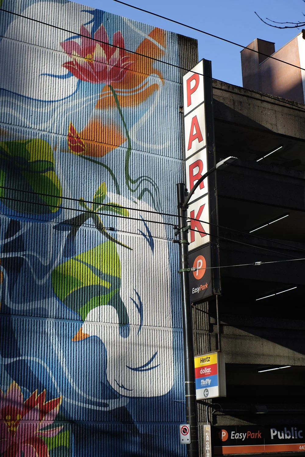 Parking in downtown Vancouver. Sample image from a TTArtisan AF 35mm f/1.8.