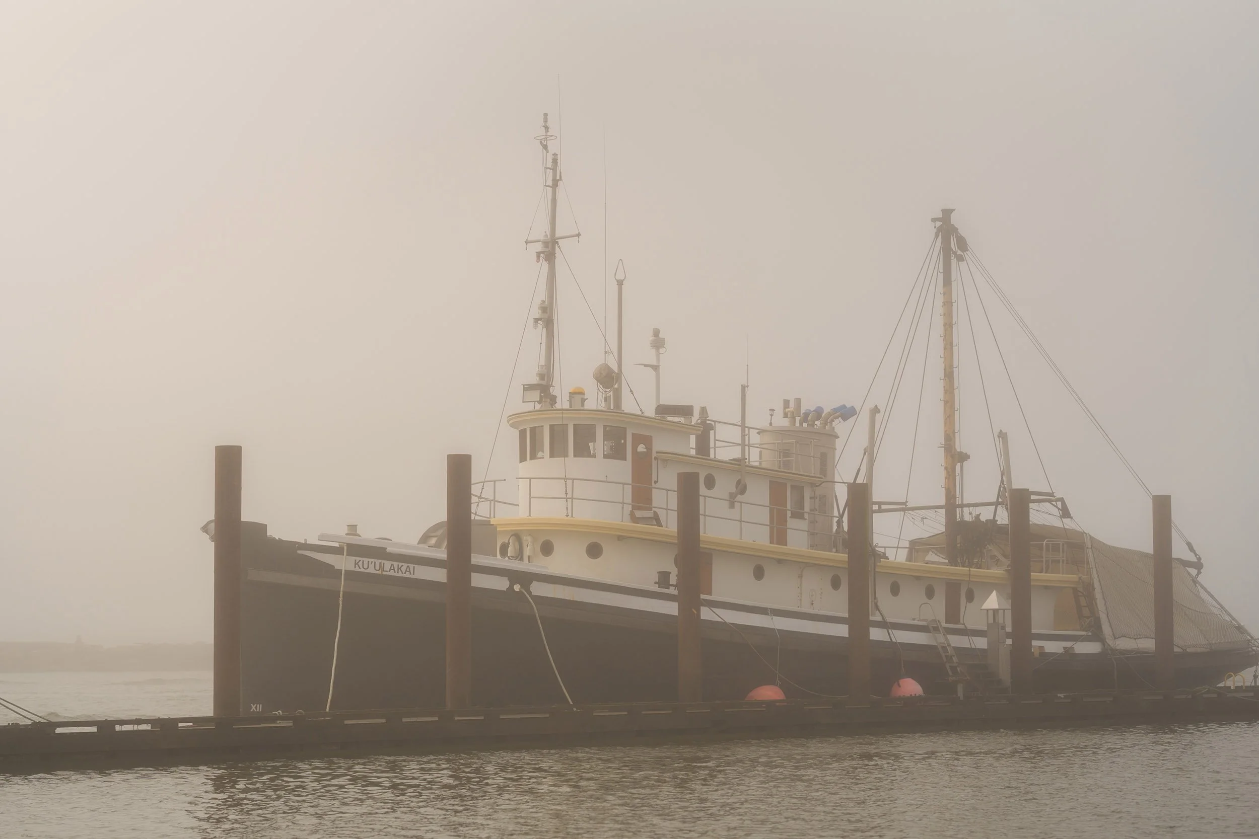 Fishing boat at Steveston Harbour. Sample image from a Sony A7V and Sony FE 85mm f/1.4 GM II