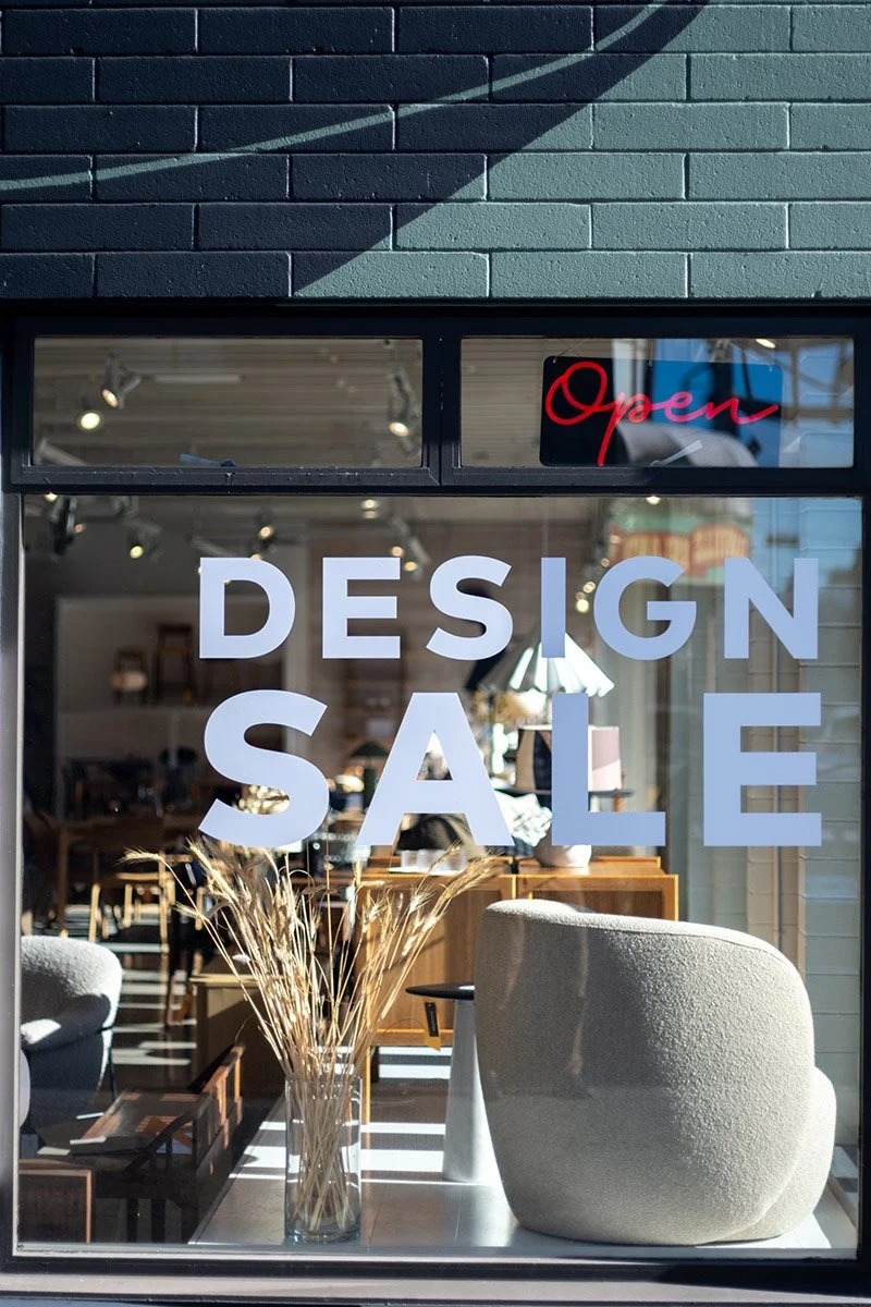 Design sale on West 4th Ave, Vancouver