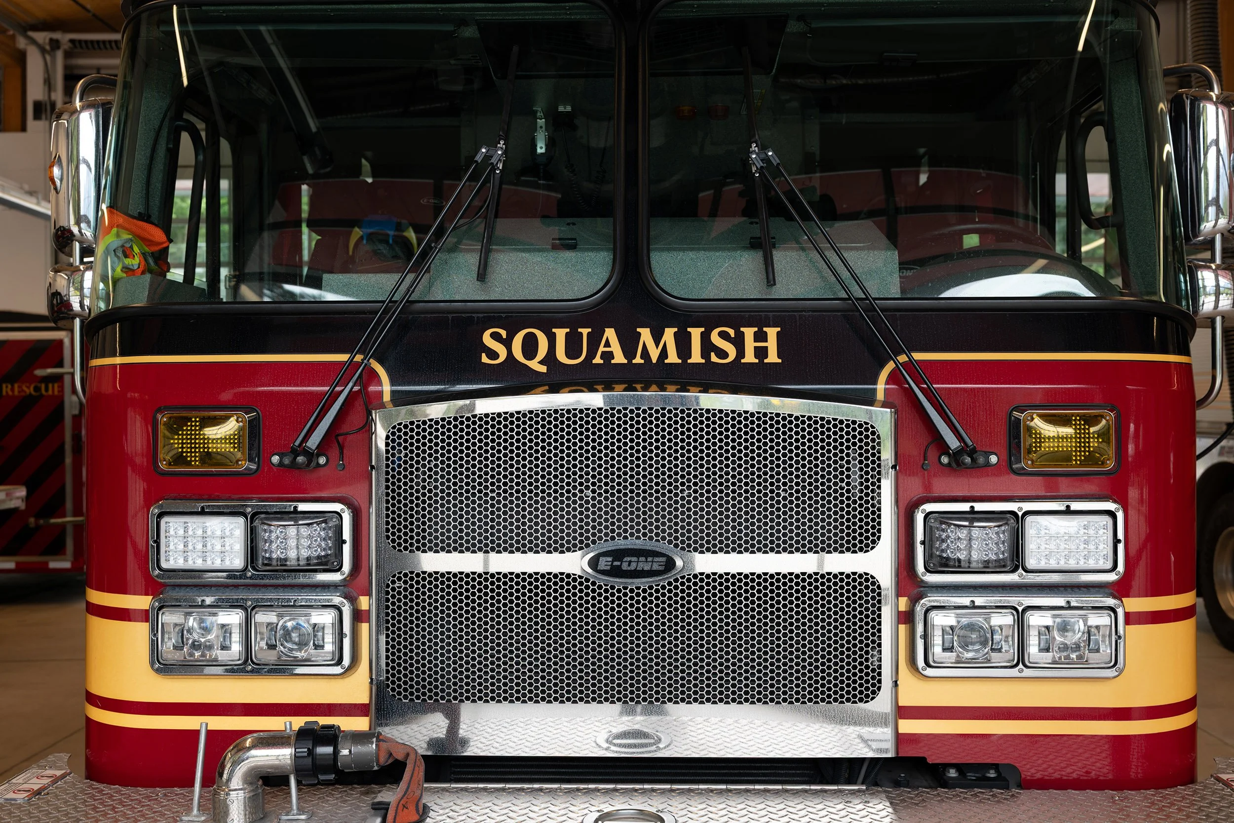 Fire engine in Squamish. Sample photo from a Sigma 35mm f/1.4 DG II Art