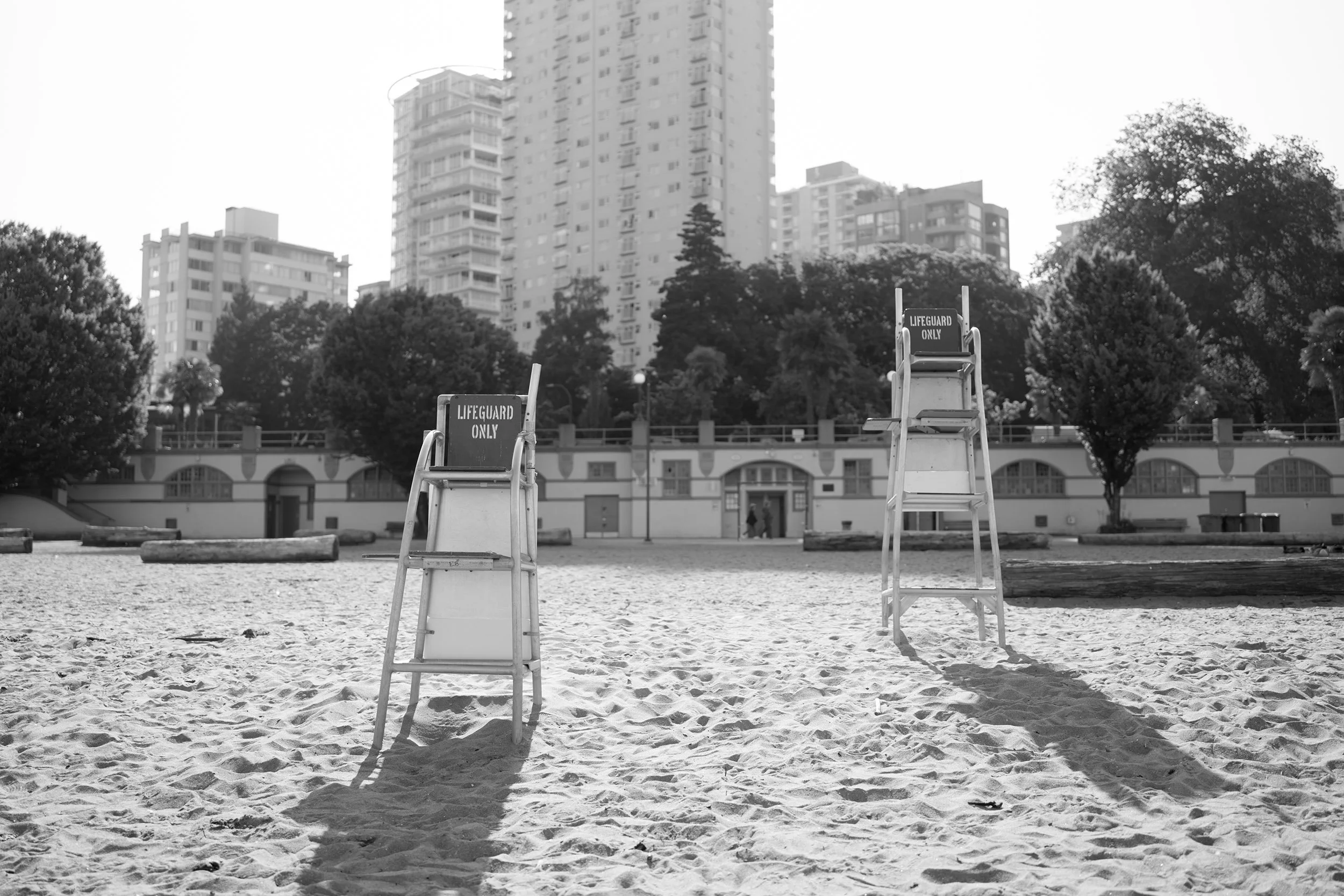 Early morning at English Bay Beach in Vancouver. July 2026