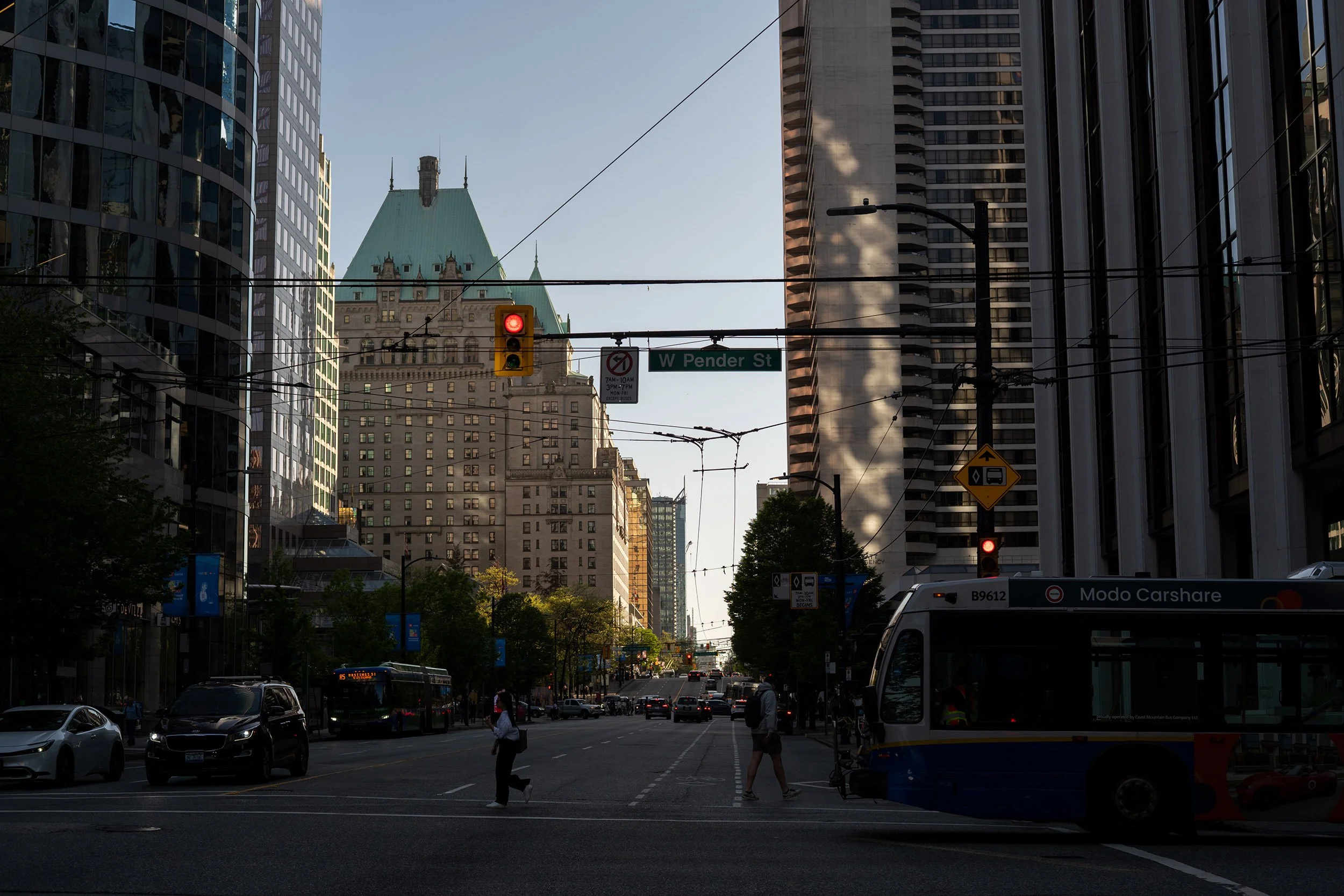Burrard Street, early evening, May 5, 2026