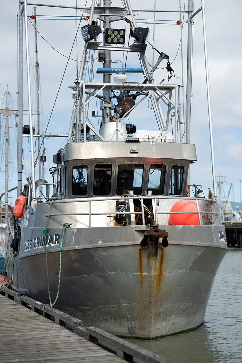 Fishing boat in Steveston. Sample image from a Sony FE 50-150mm f/2 GM and Sony A7 V.