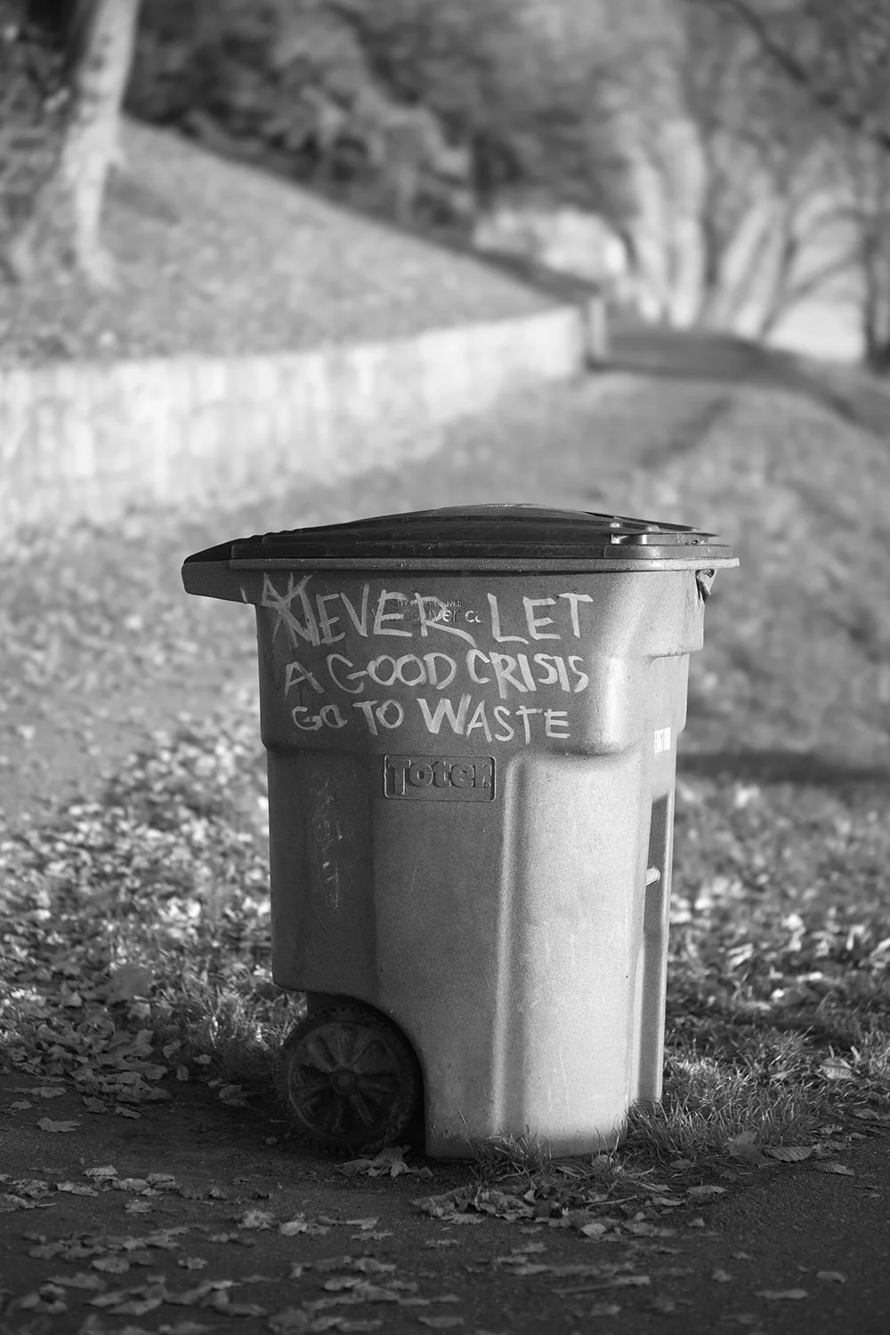 A waste bin at English Bay. Sample image from a Nikon Zf and Voigtländer Ultron 75mm f/1.9 MC.