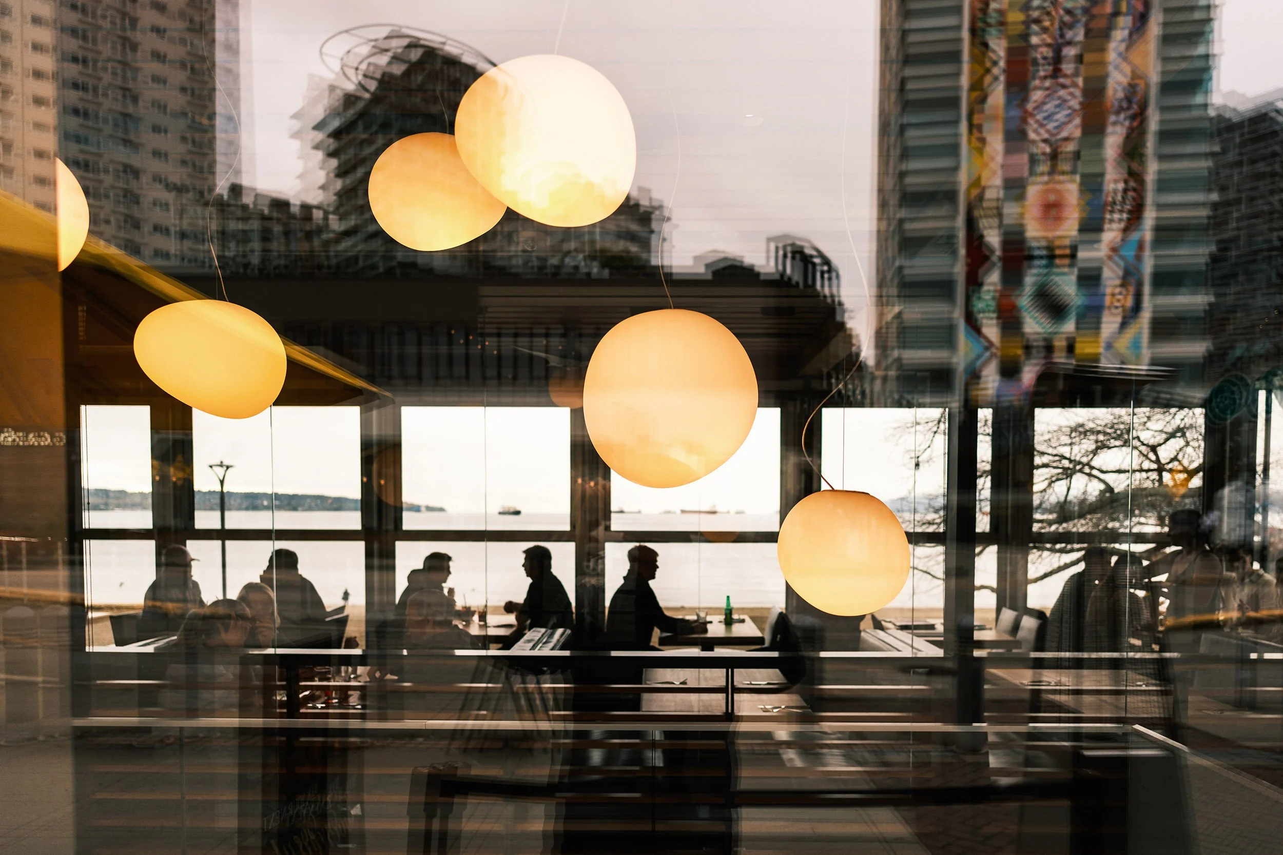 Cactus Club on Beach Drive in Vancouver. Sample image from a Sigma 15mm f/1.4 DC Contemporary and Fujifilm X-E5.