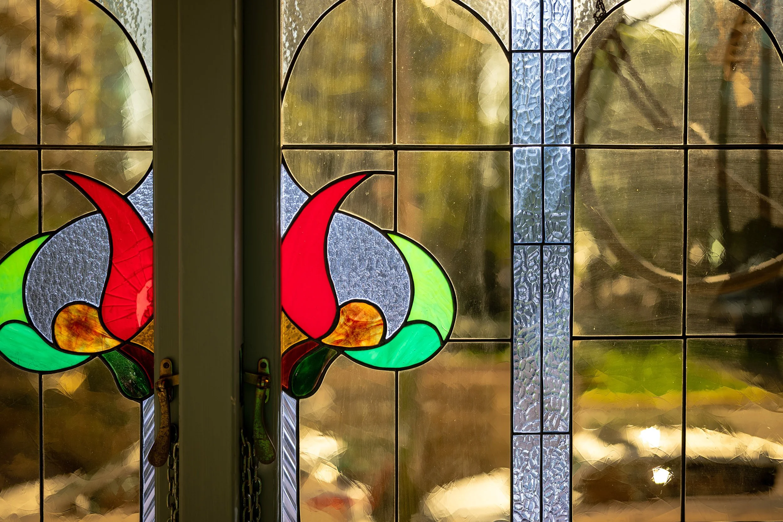 Stained glass window, West End Vancouver, April 2026