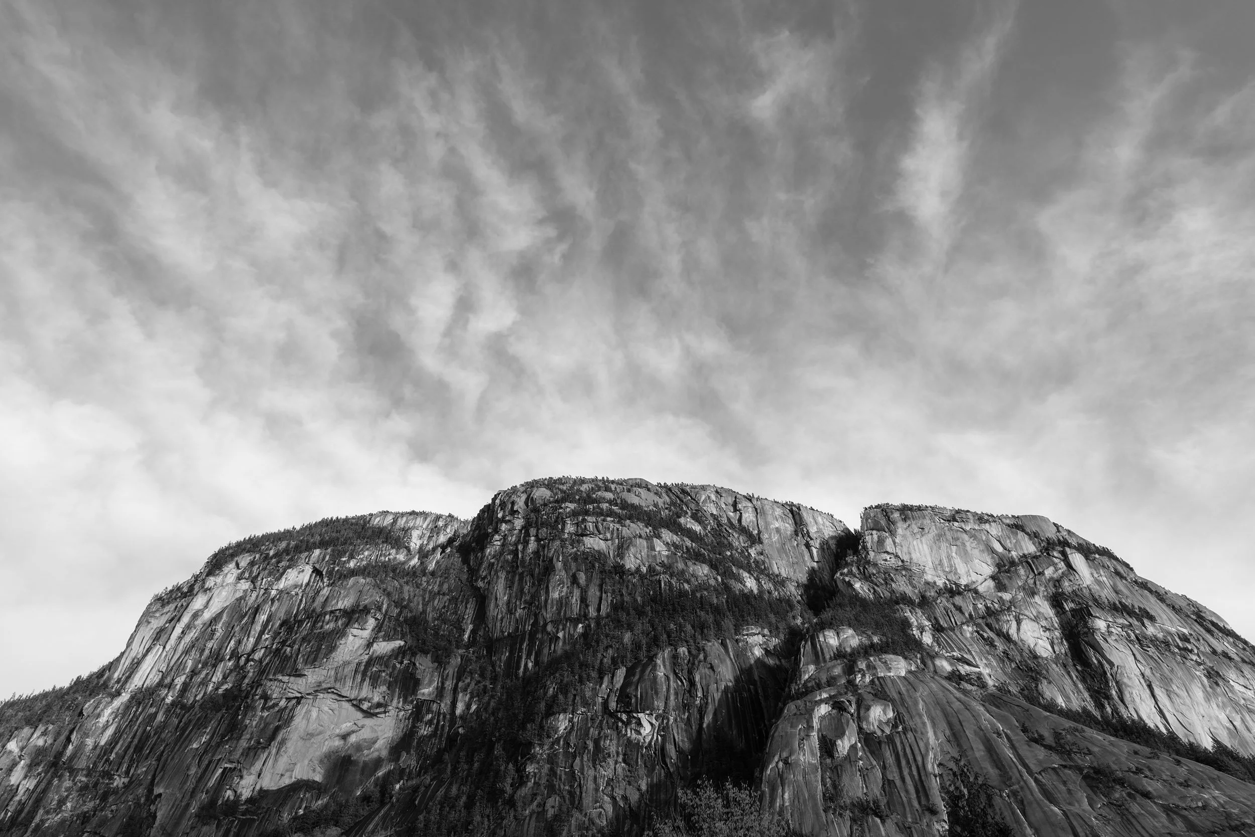 Stavamus Chief, Squamish, April. Sample image from a Sigma 15mm f/1.4 DC Contemporary and Fujifilm X-E5.