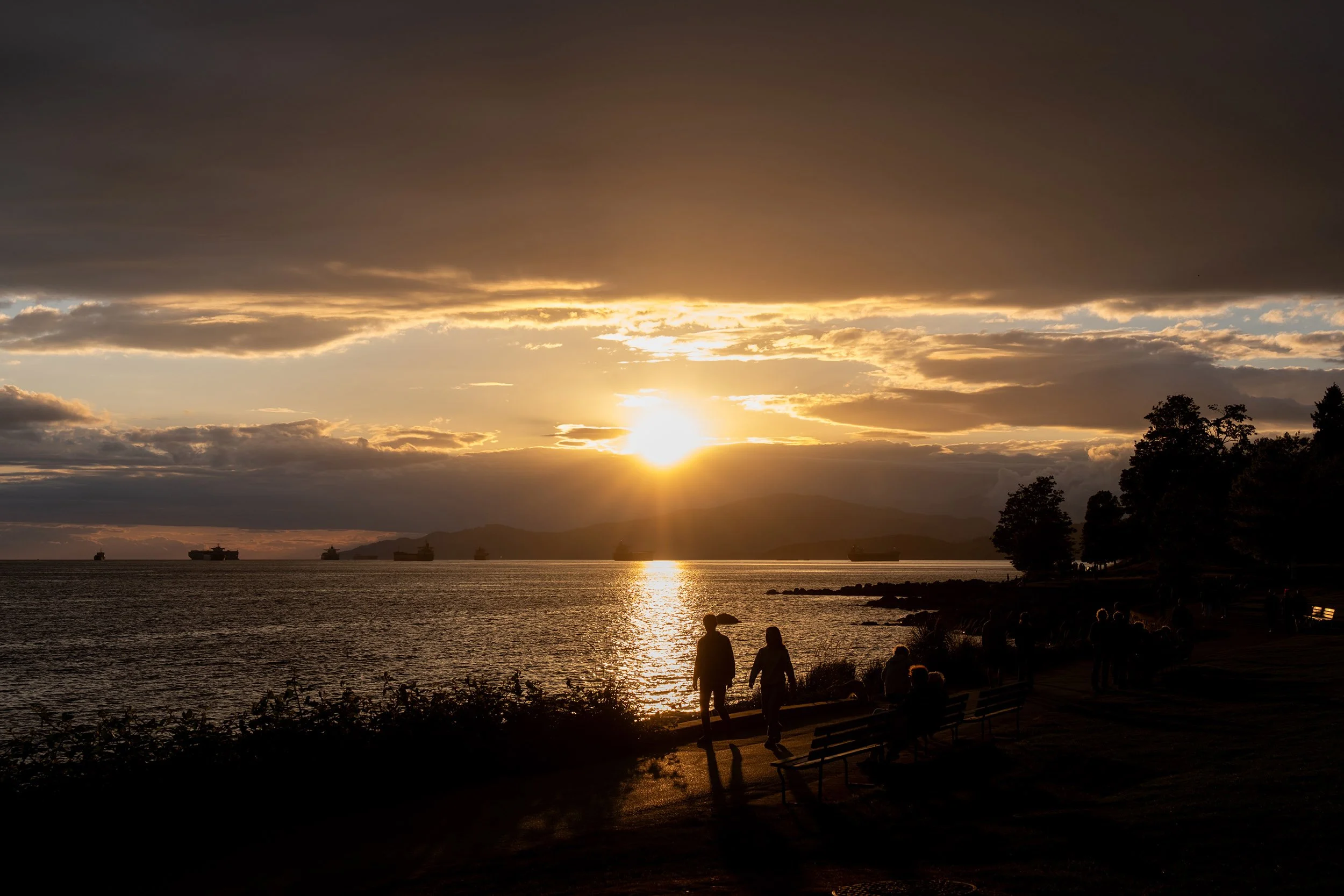 Sunset at English Bay in Vancouver, May 13, 2026