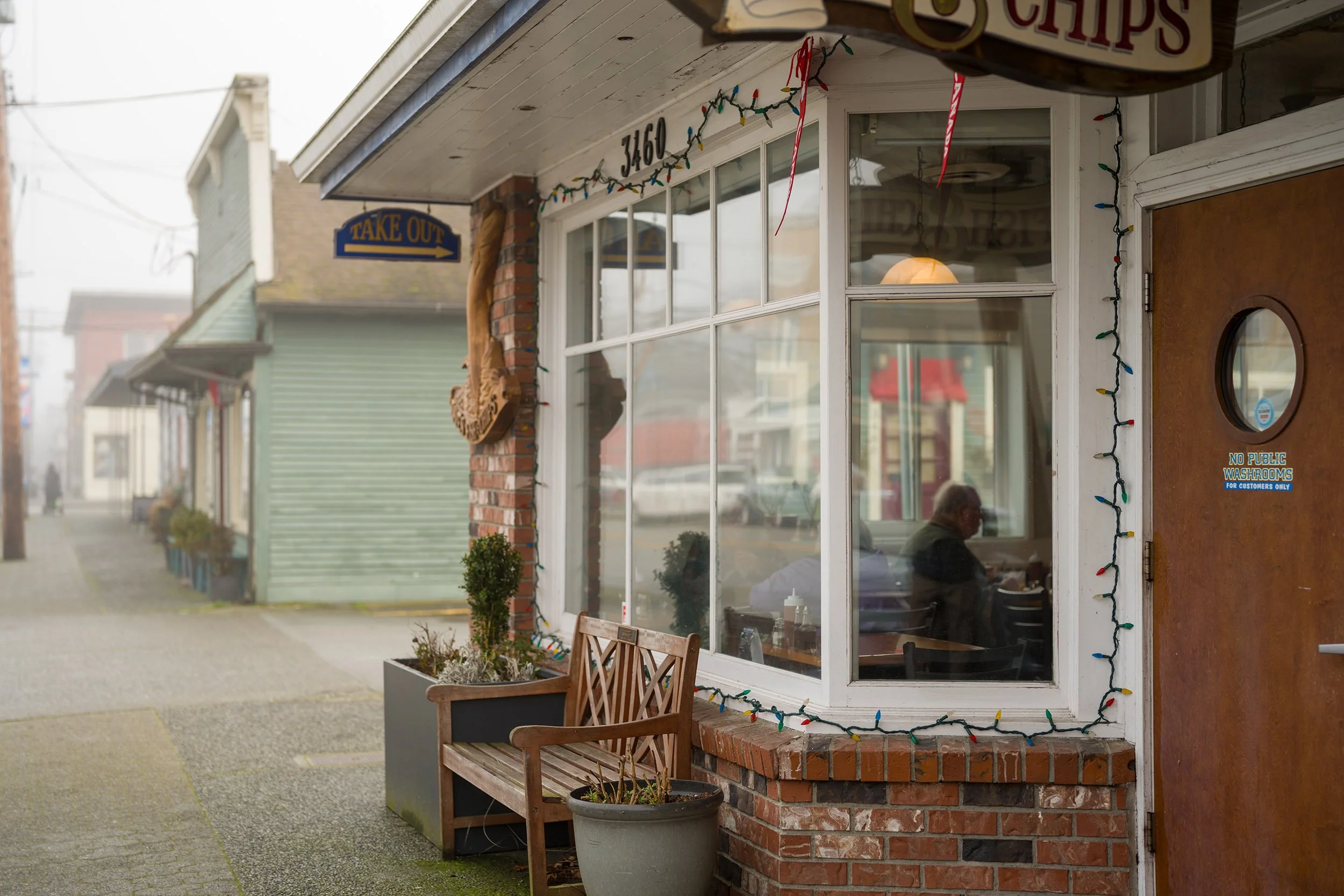 Coffee shop in Steveston, BC. Sample image from a Sony A7V and Sony FE 50mm f/1.4 GM