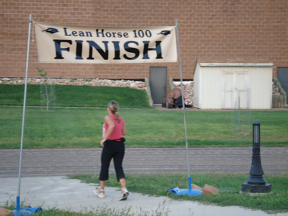 Finishing Lean Hose 100 Mile Ultramarathon on August 23, 2009 at 6:58 am. (24 hours, 58 minutes)