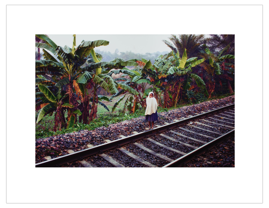 "Alone on the railway"