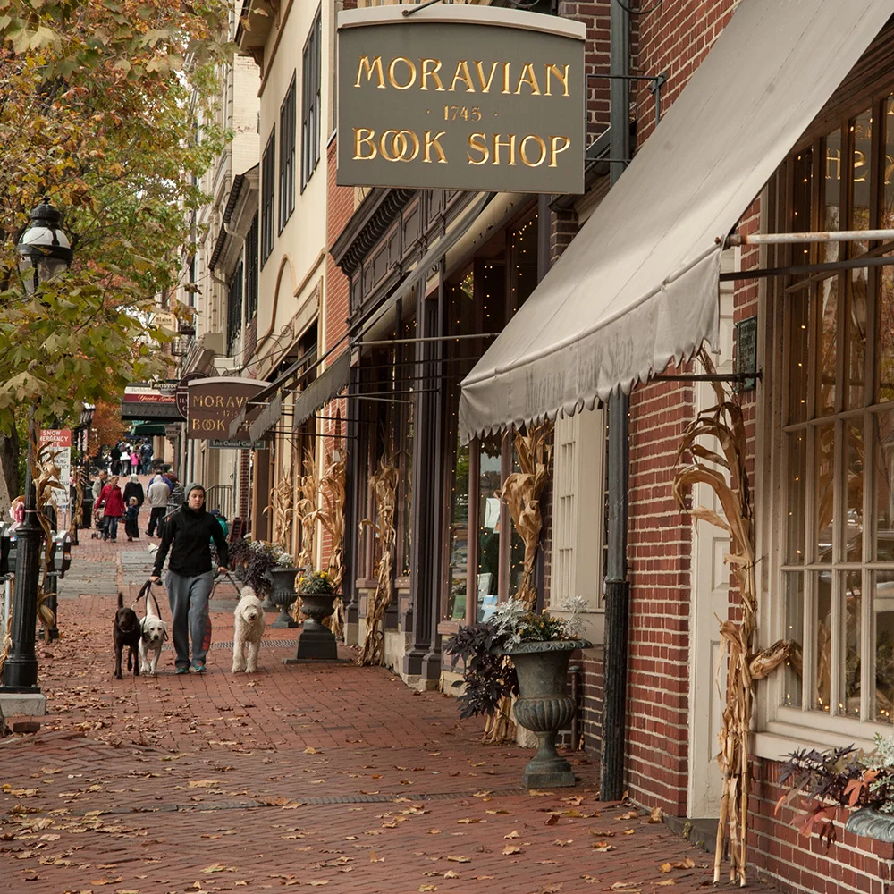 Bethlehem, PA historic district street scene