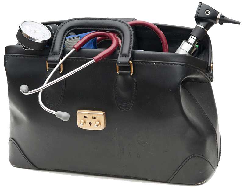 black doctor bag