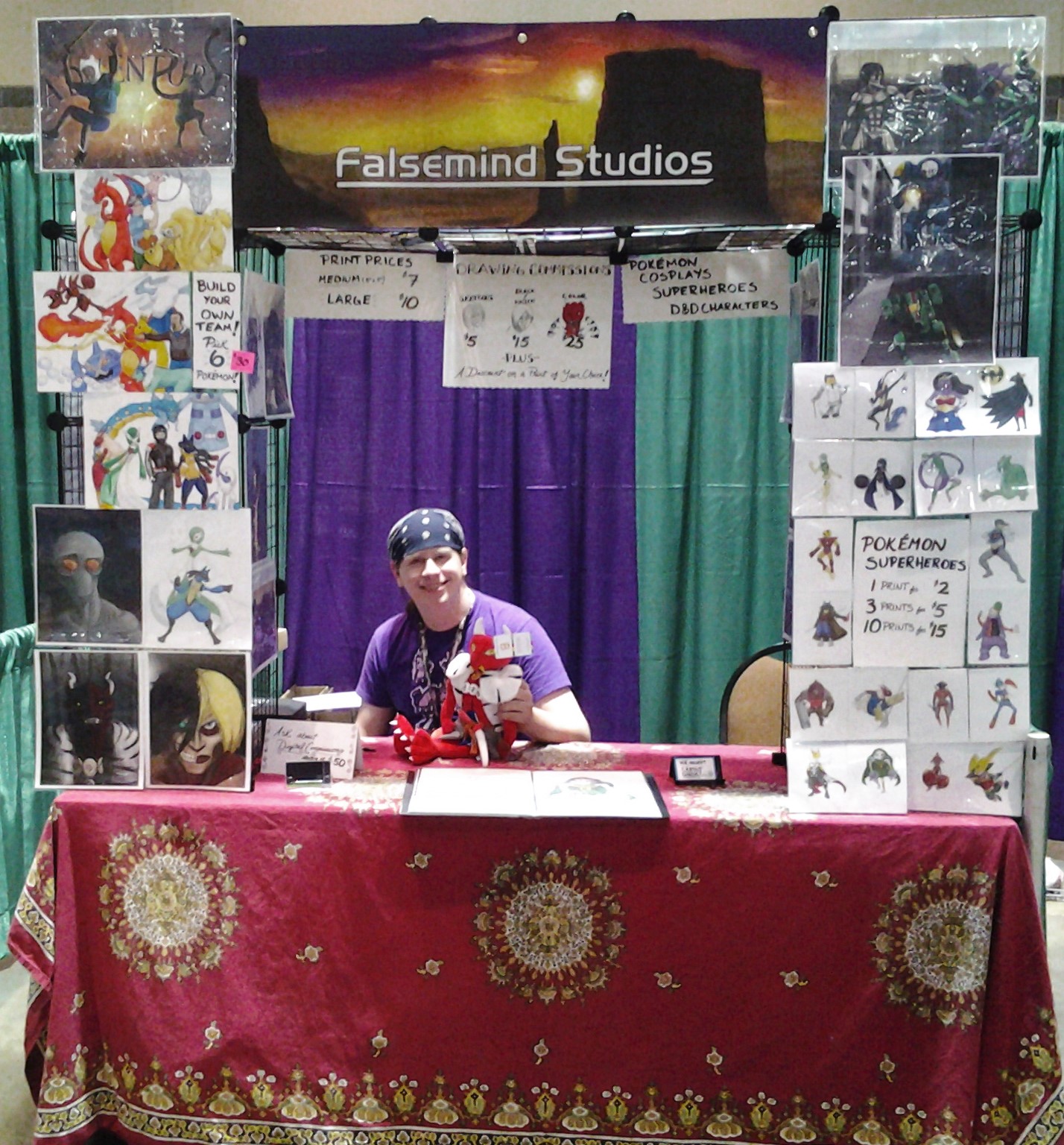 Falsemind Studios Booth at ConnectiCon 2015!