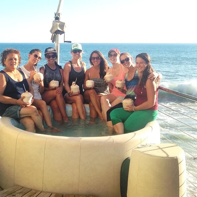 Coconuts in Hot Tub.JPG