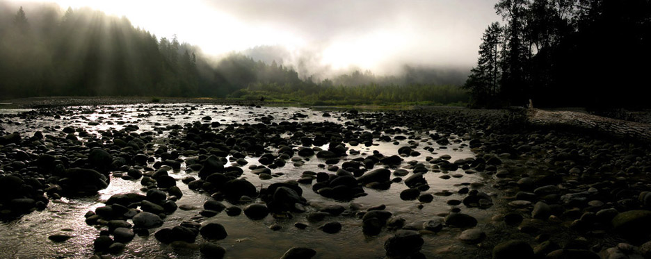 "Sandy River Dawn," Sandy River, Ore.