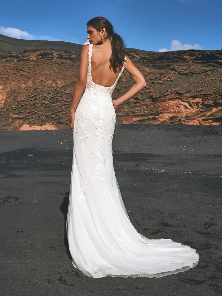 evaluate the bridal retail company pronovias on beach wedding dresses Pronovias OCTAVIA main image 0