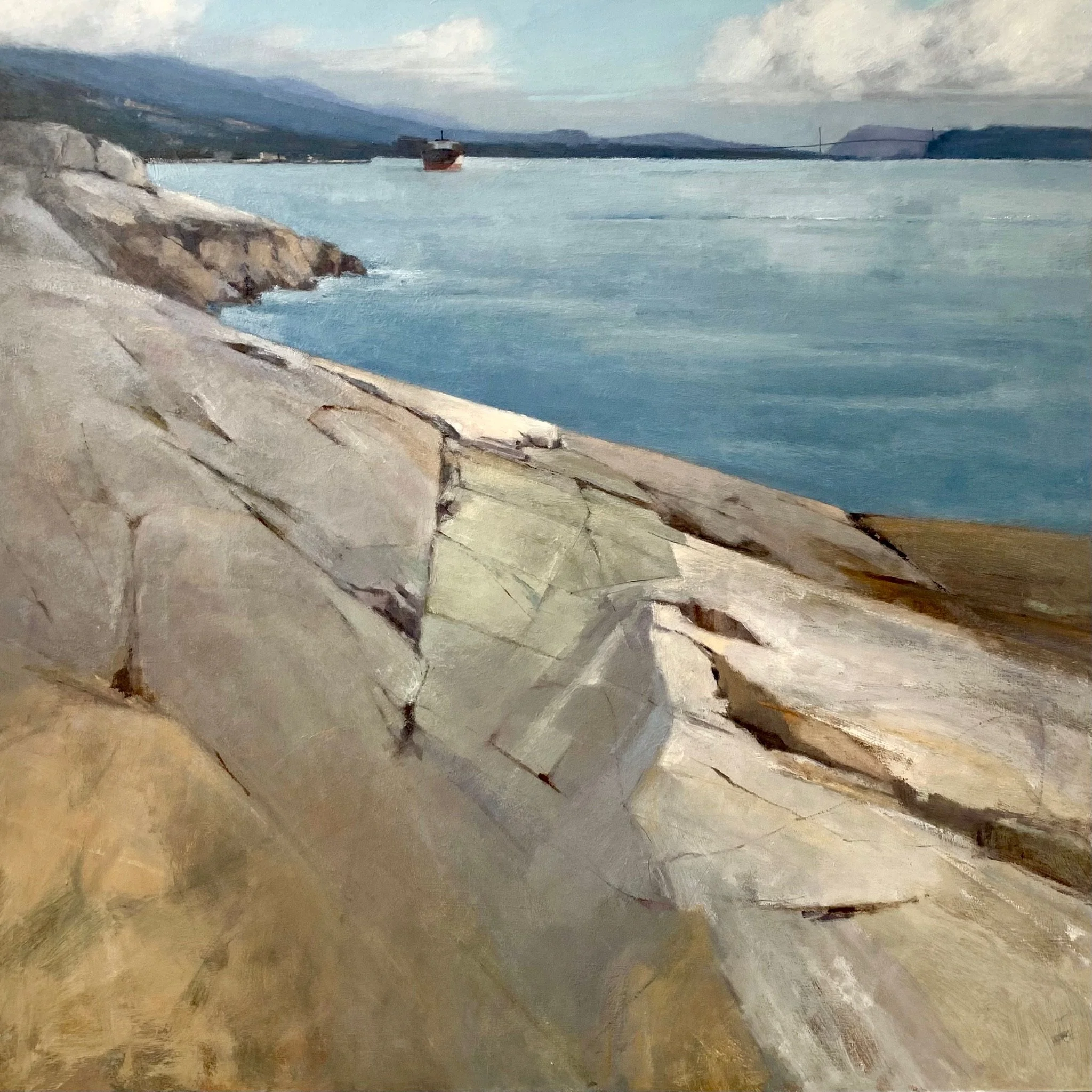 ‘Towards the Harbour’ 36×36” oil on canvas Private collection