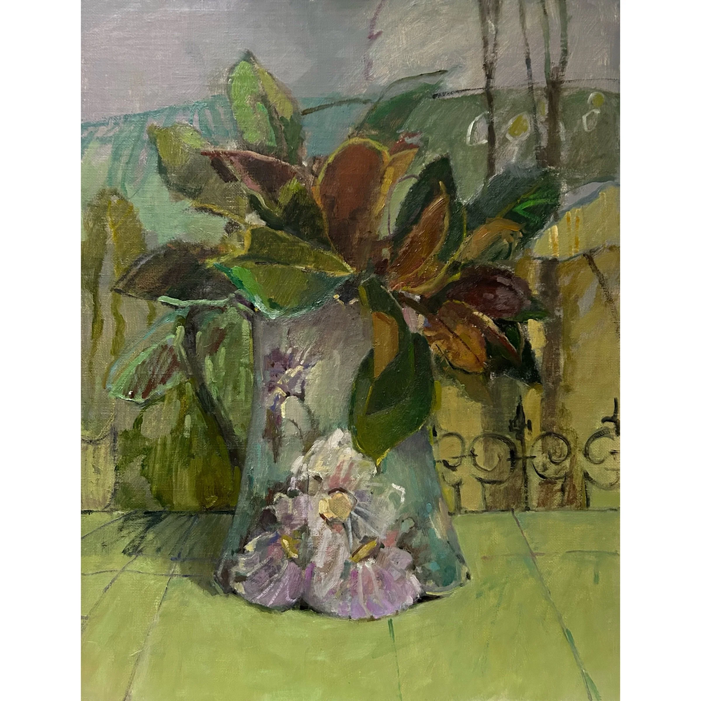  ‘ Evergreen Magnolia’  14 × 18” oil on linen  SOLD 