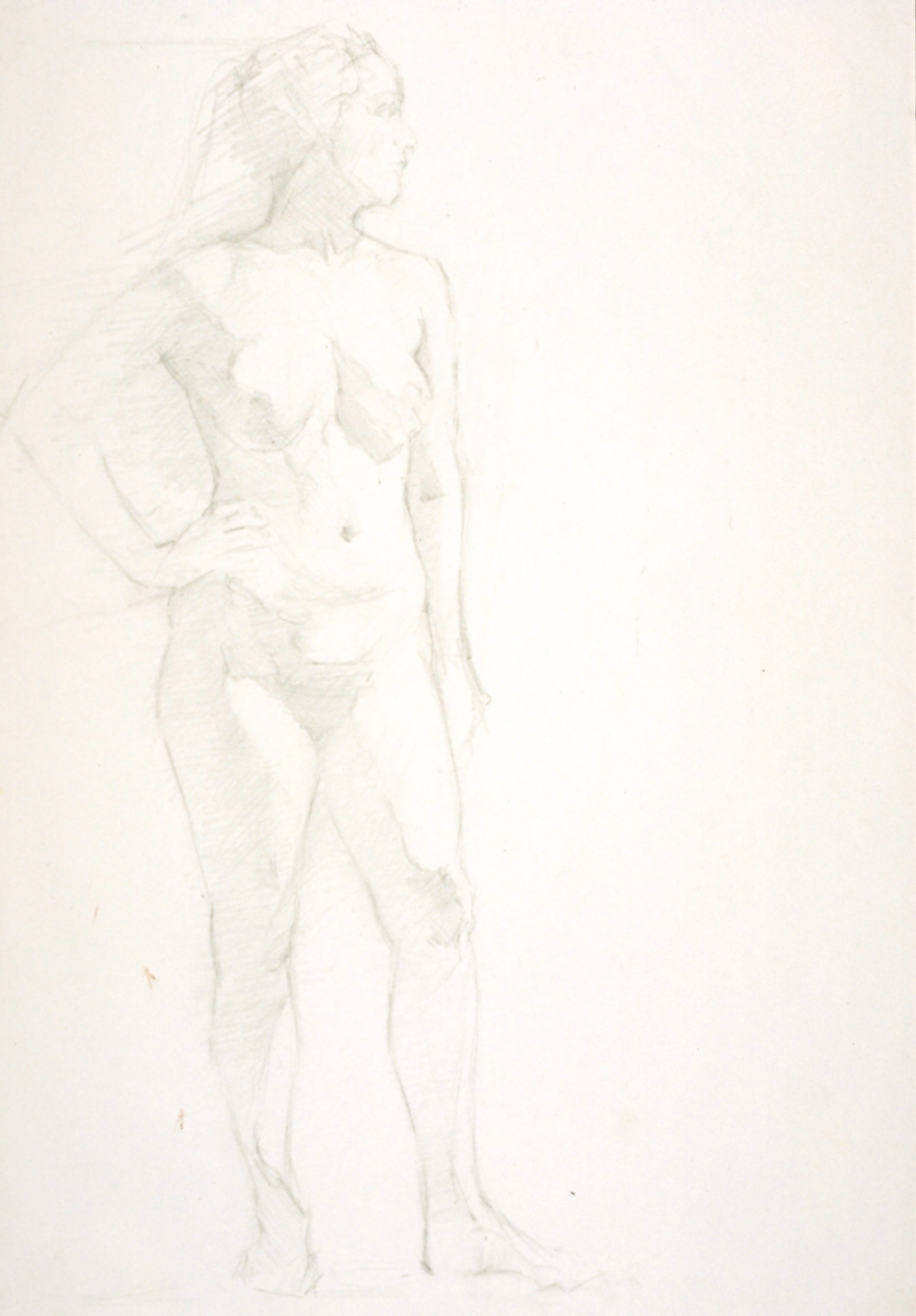 Female Nude, hand on waist