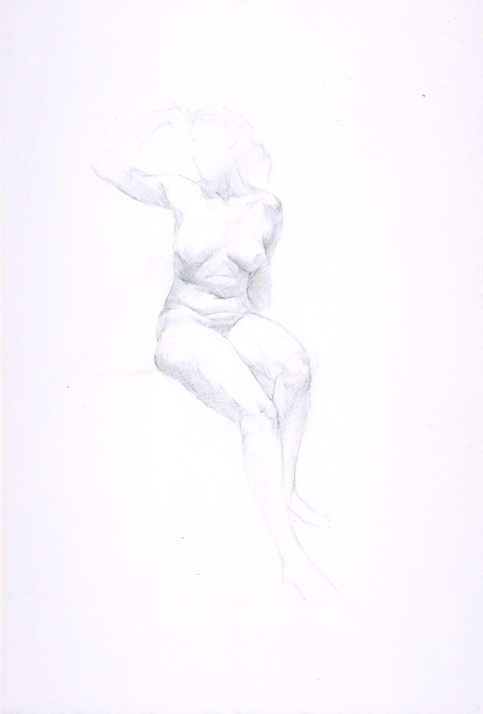 Female Nude, frontal sitting