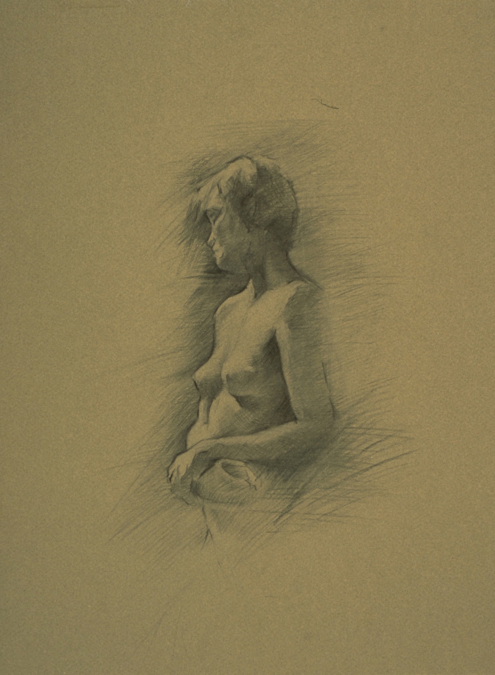 Female Nude, hands crossed