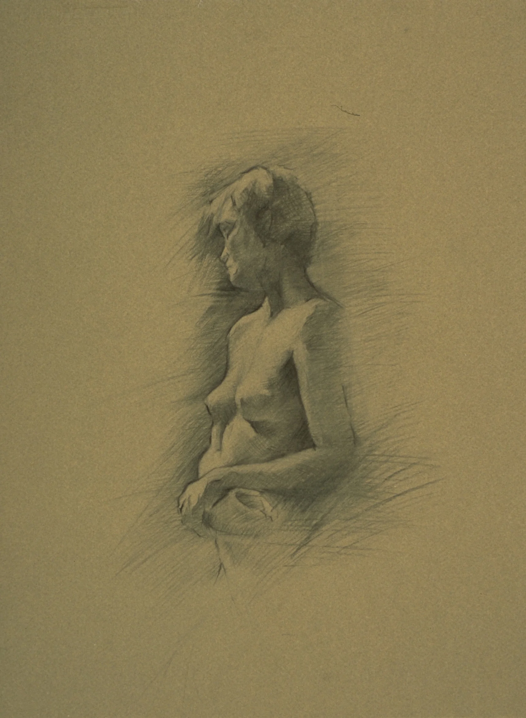 Female Nude, hands crossed