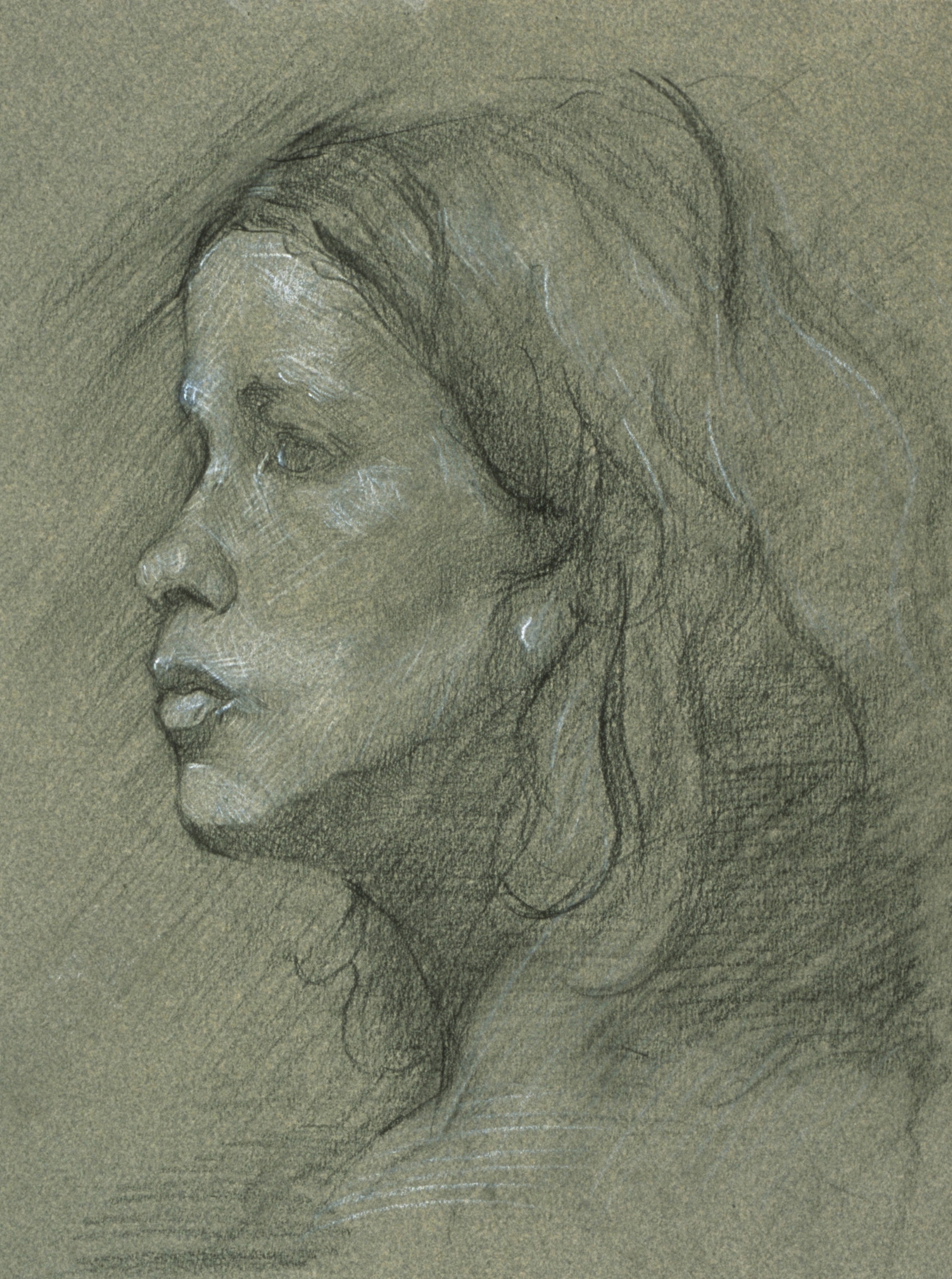 Portrait of Girl, profile