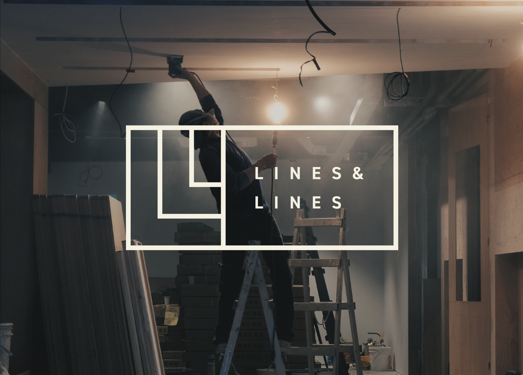 Both their names being Lines, I had loads of fun coming up with loads of creative logo ideas. We settled with the most versatile and striking option.