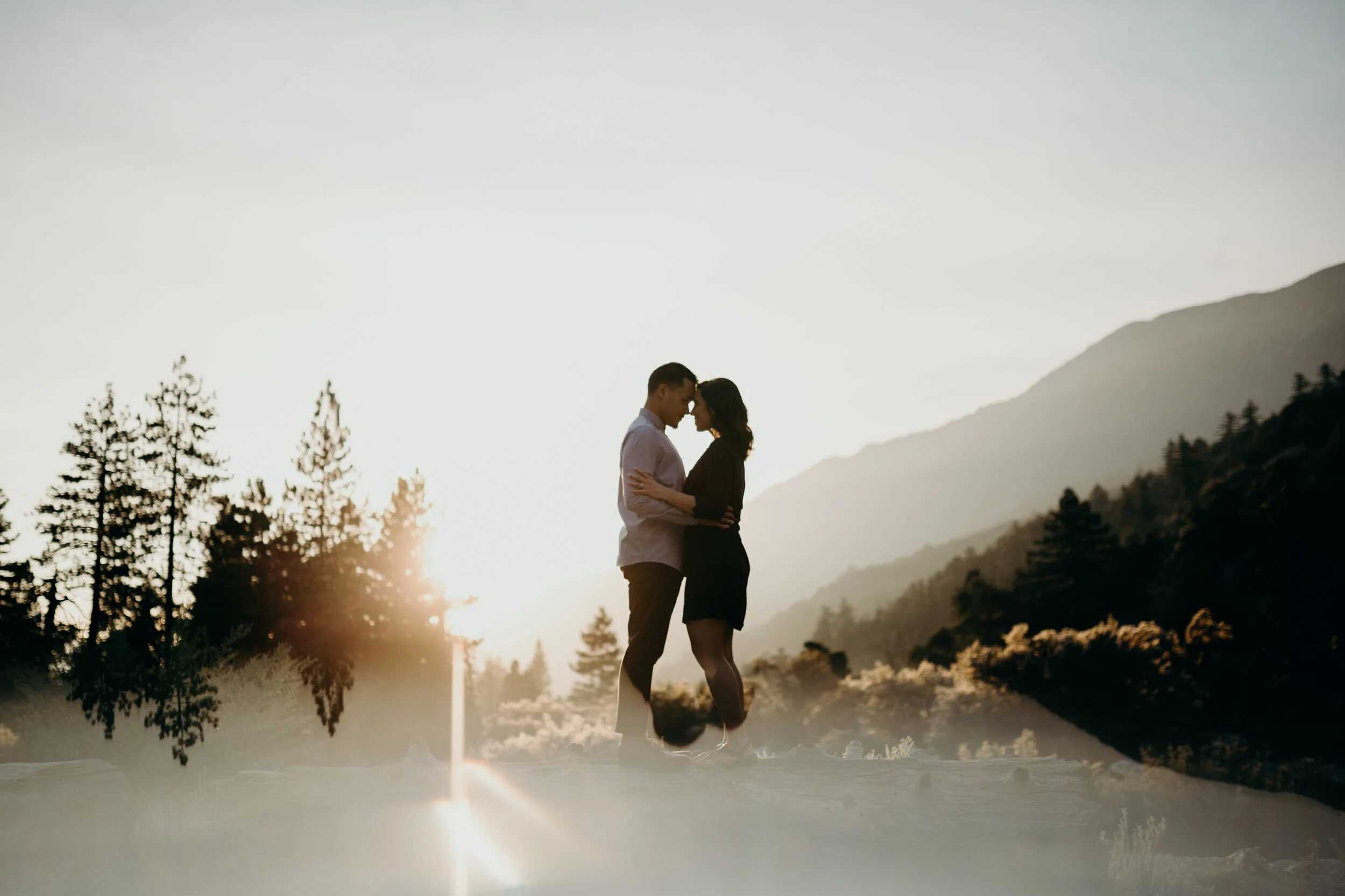 Sam + Alexa - Engagement - Mountain Sunset in Forest Falls California