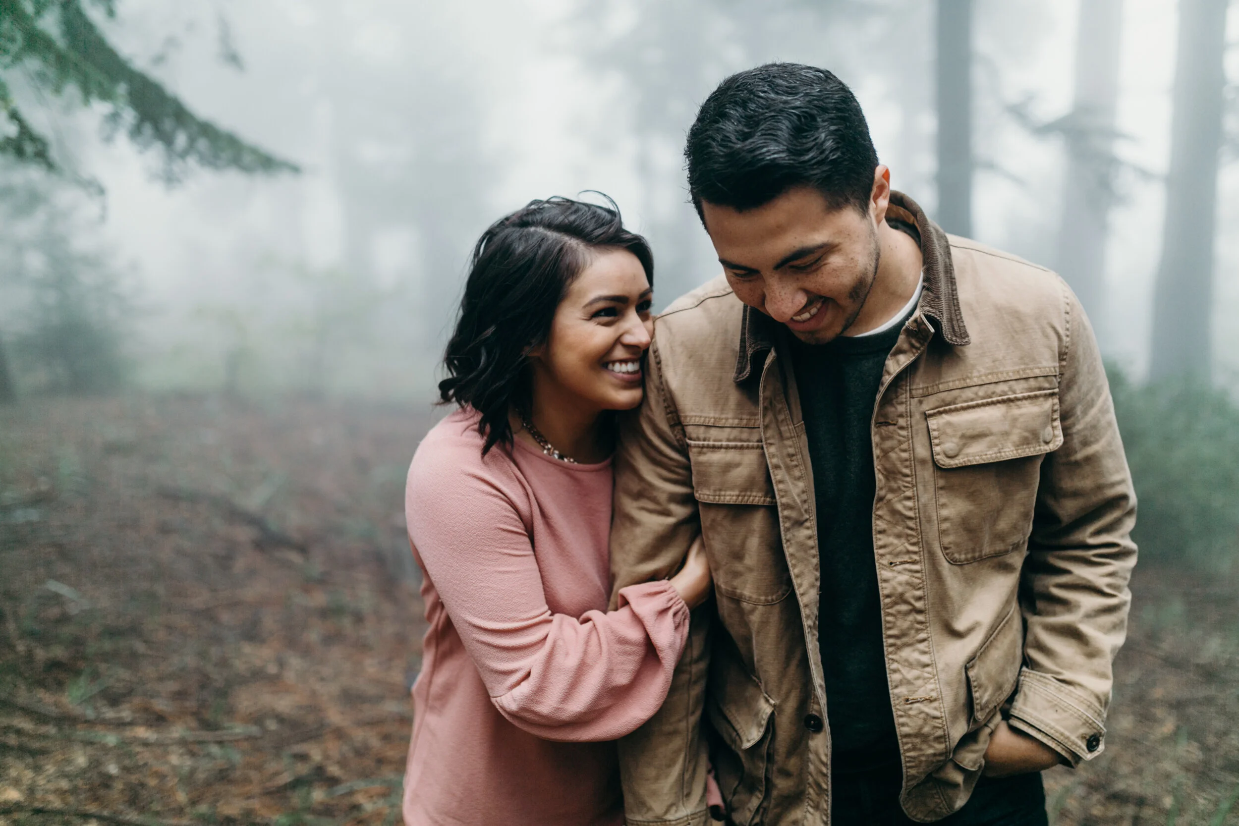 Irvin + Jocelyn - Engagement - Foggy Mountain Adventure in Lake Arrowhead