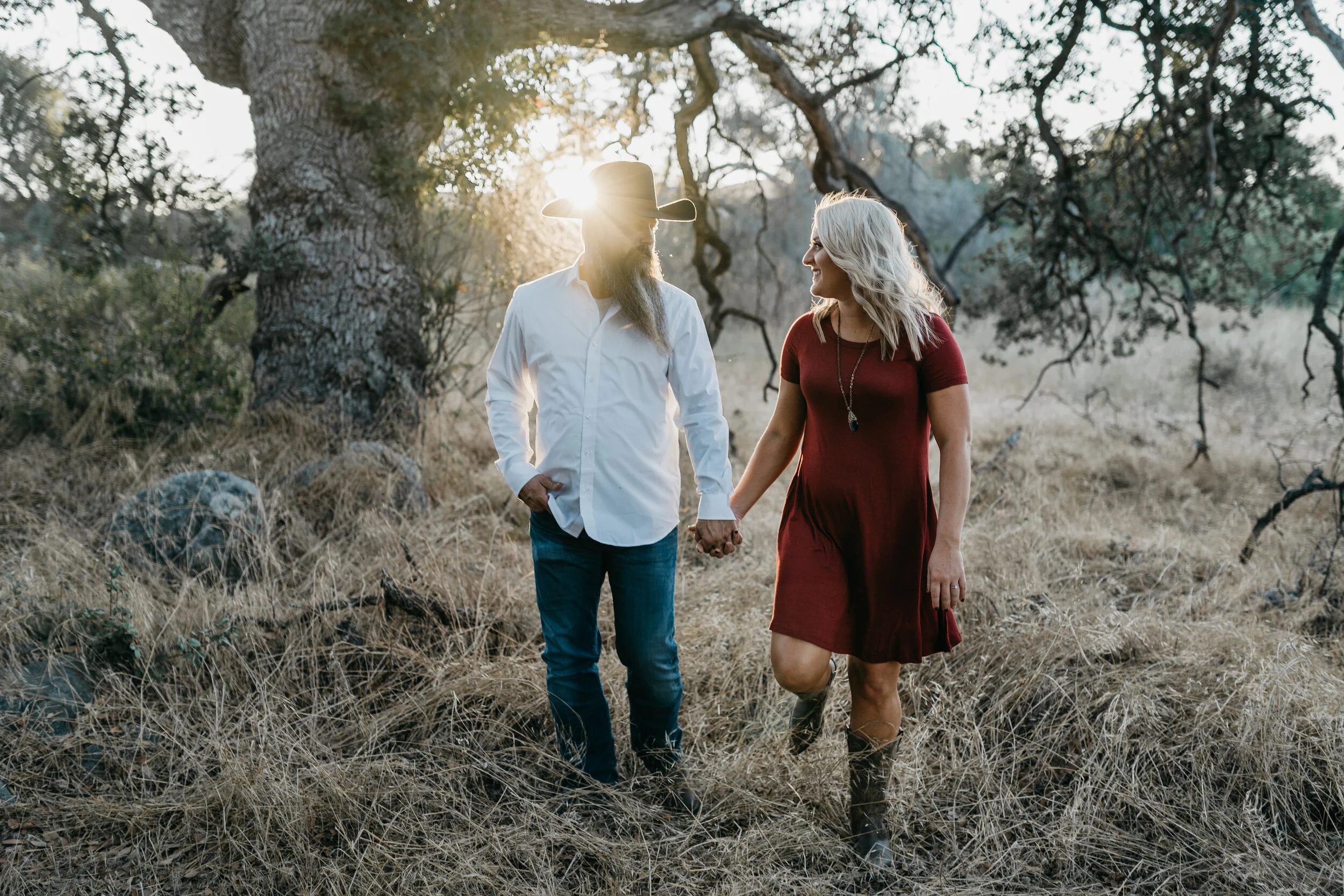 Brandon + Jessica - Engagement - Mountain Range Sunset Temecula Ca