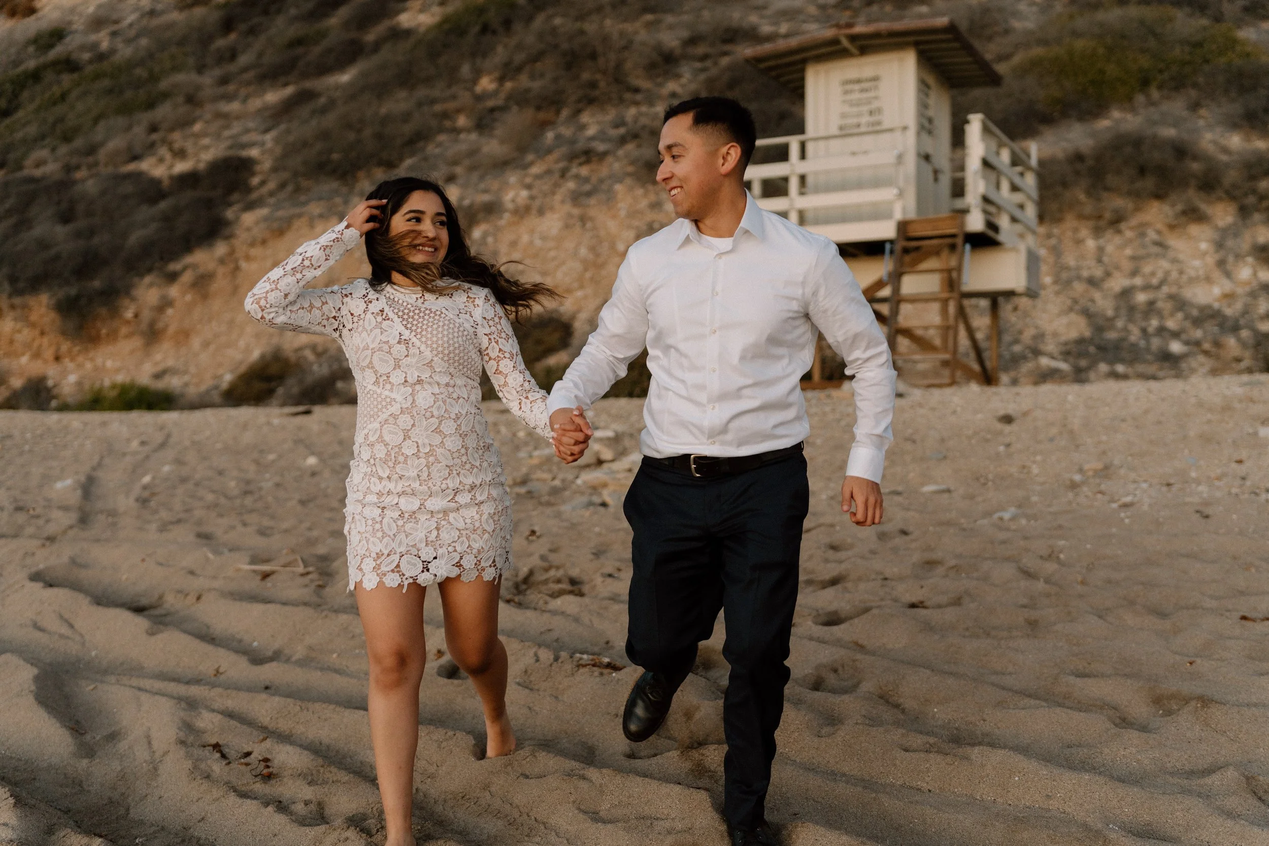 Juan + Dianne - Engagement - Rancho Palos Verdes CA Beach Sunset