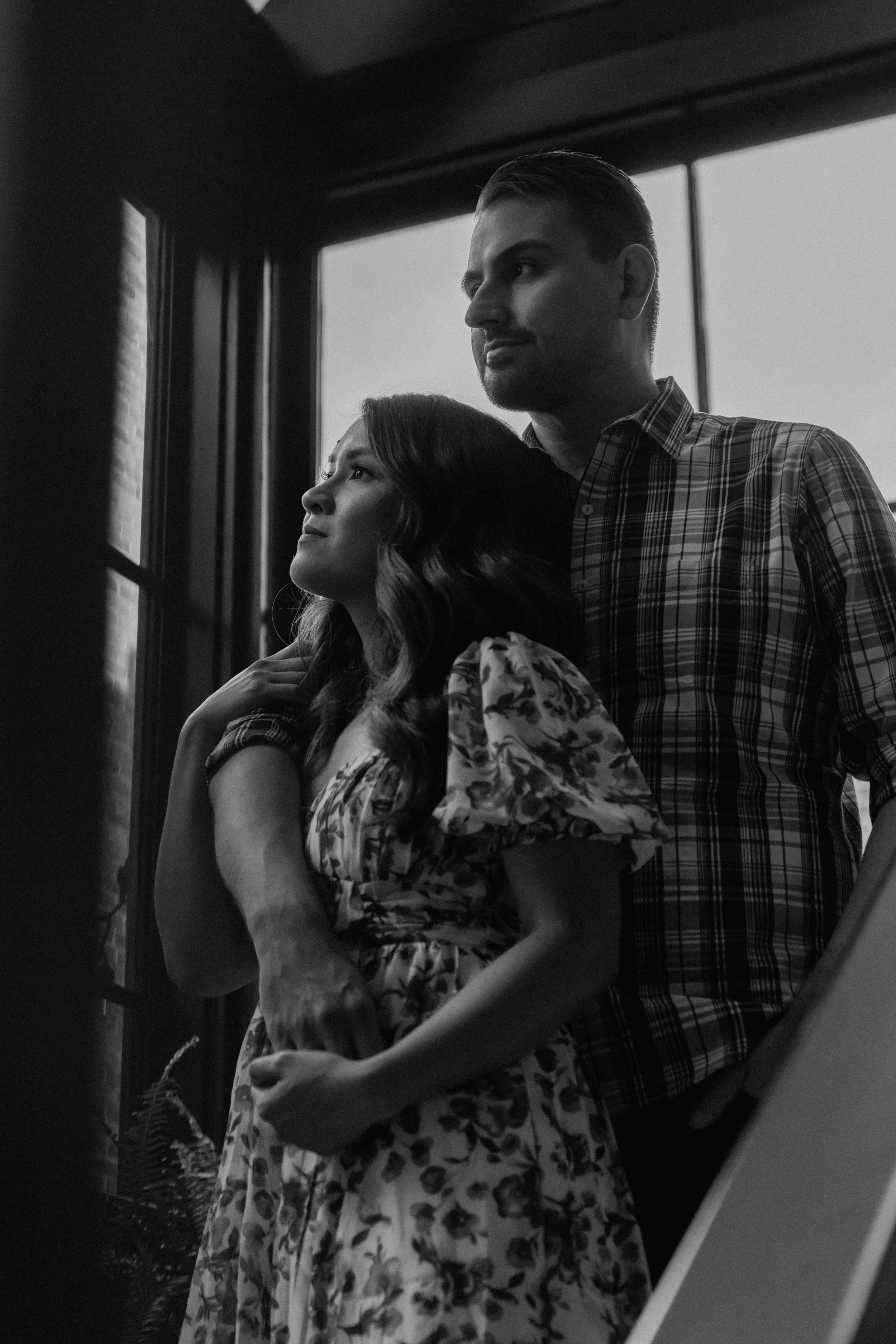 Robert + Melody - Downtown Engagement Session - Orange California