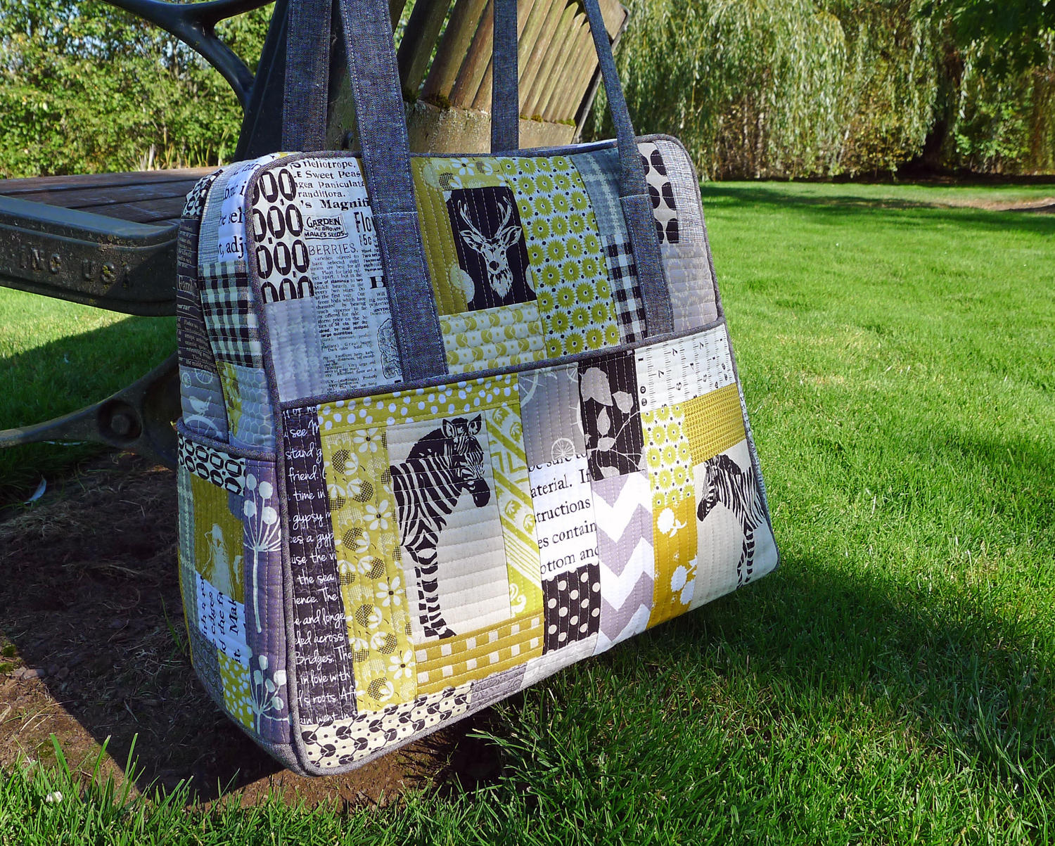 Quilt As You Go Project Bag Kit - On Wander Lane - Makes 2 Bags!