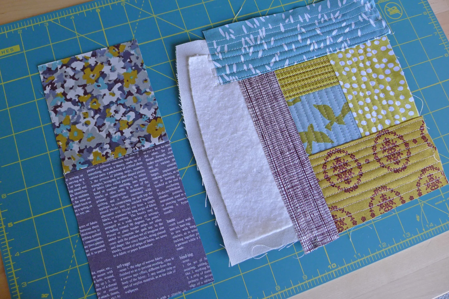 Quilt As You Go Bag Panels — Patterns by Elizabeth Hartman