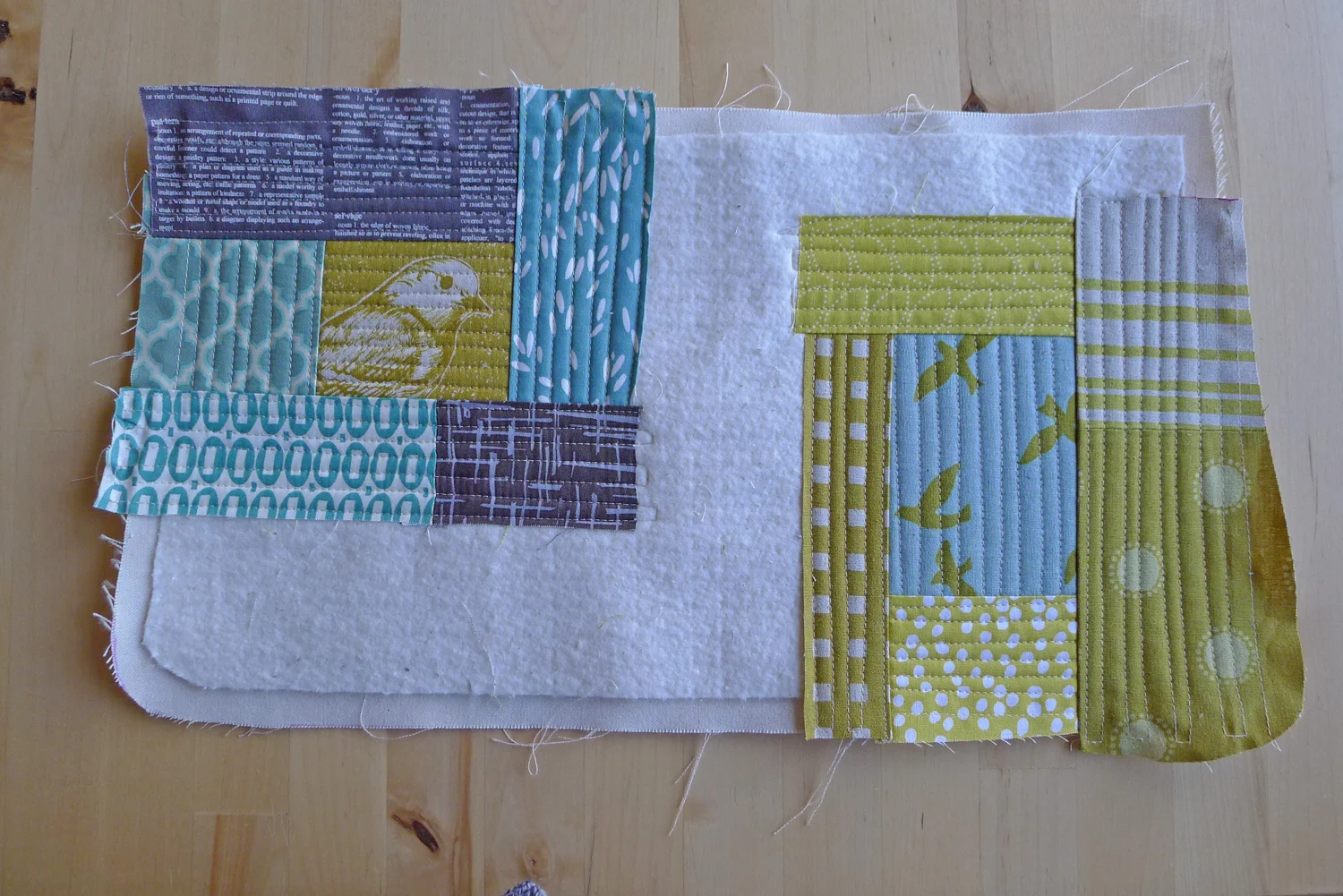 Quilt As You Go Bag Panels — Patterns by Elizabeth Hartman