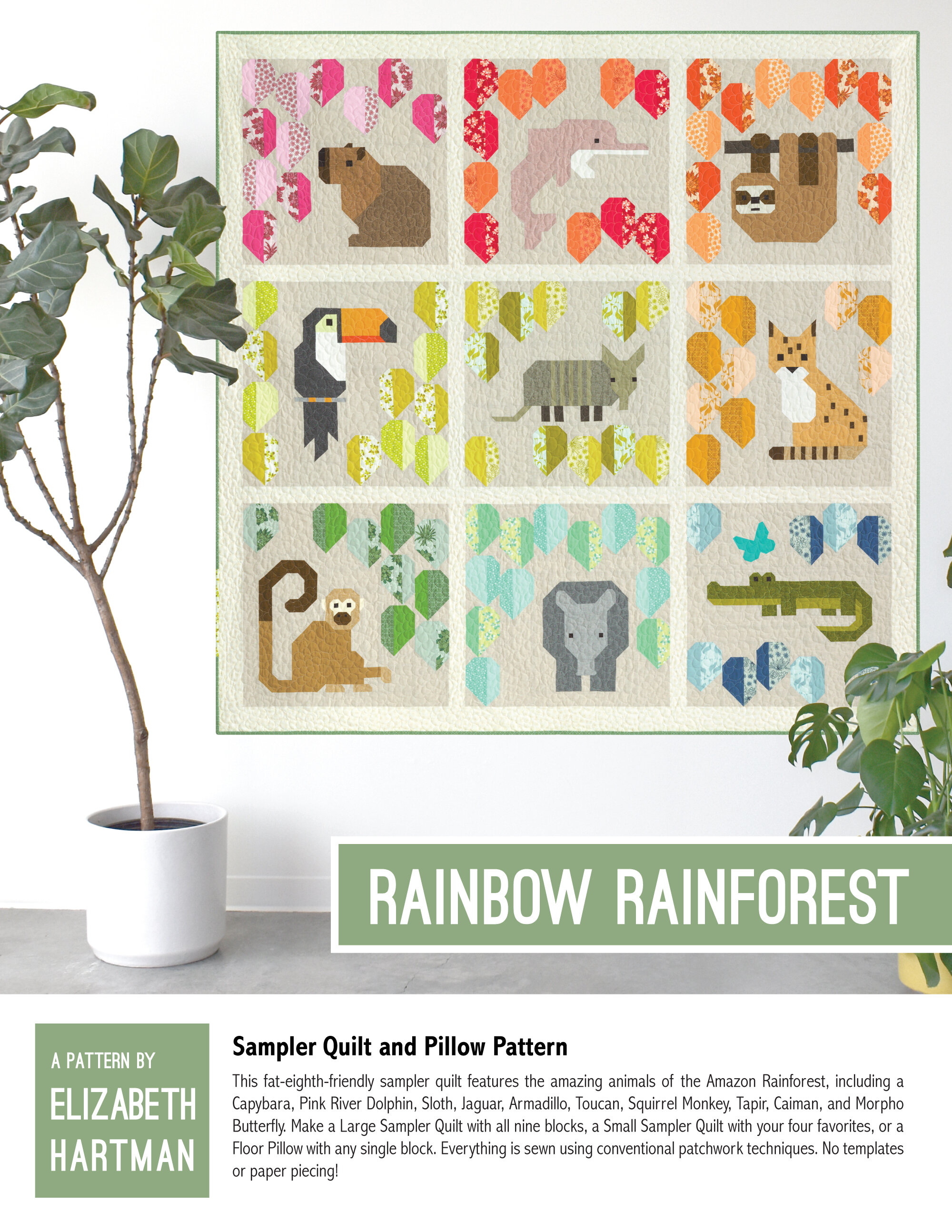 Rainbow Rainforest — Patterns by Elizabeth Hartman