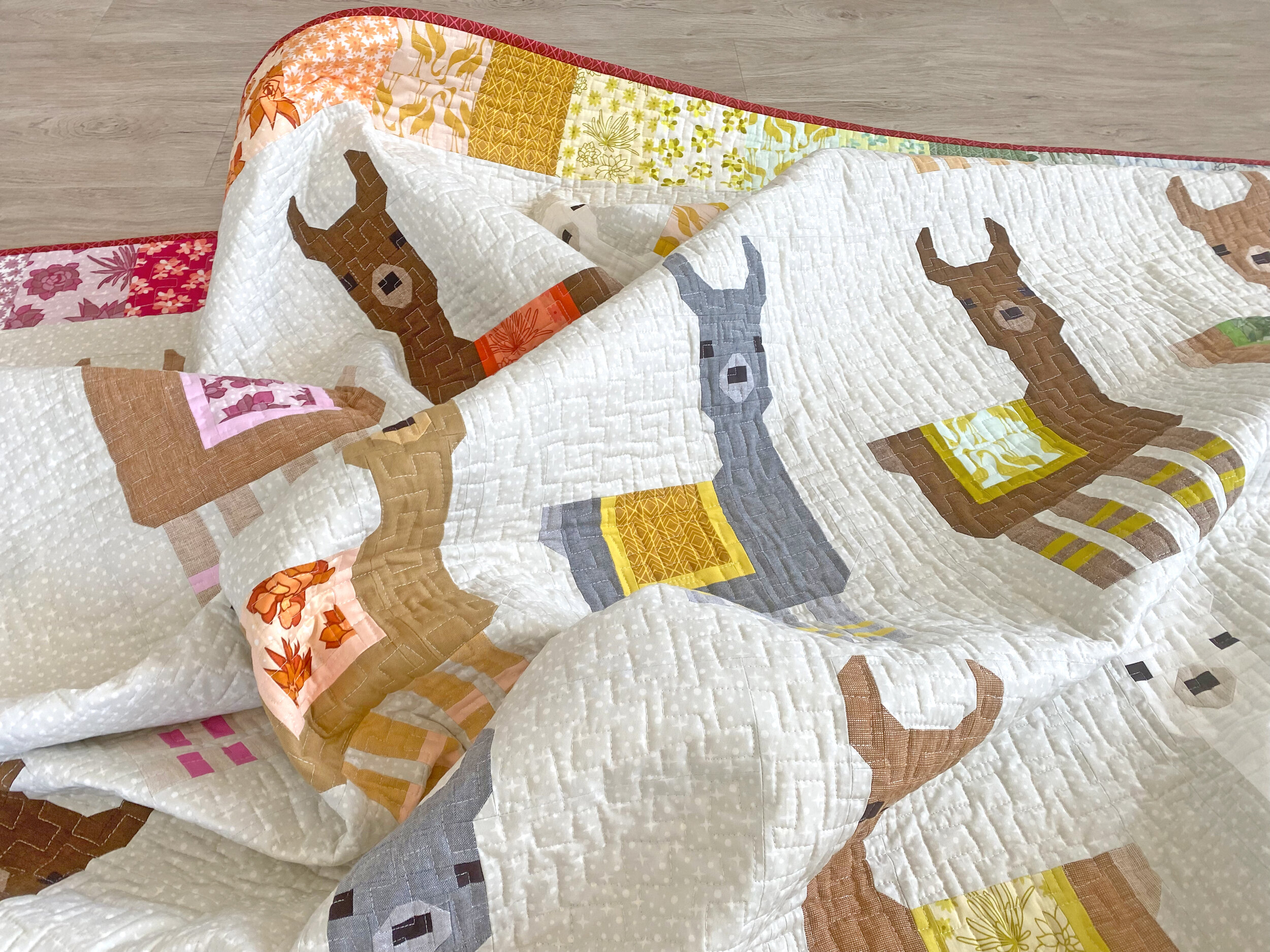 Little Llamas Quilt Kit by Elizabeth Hartman