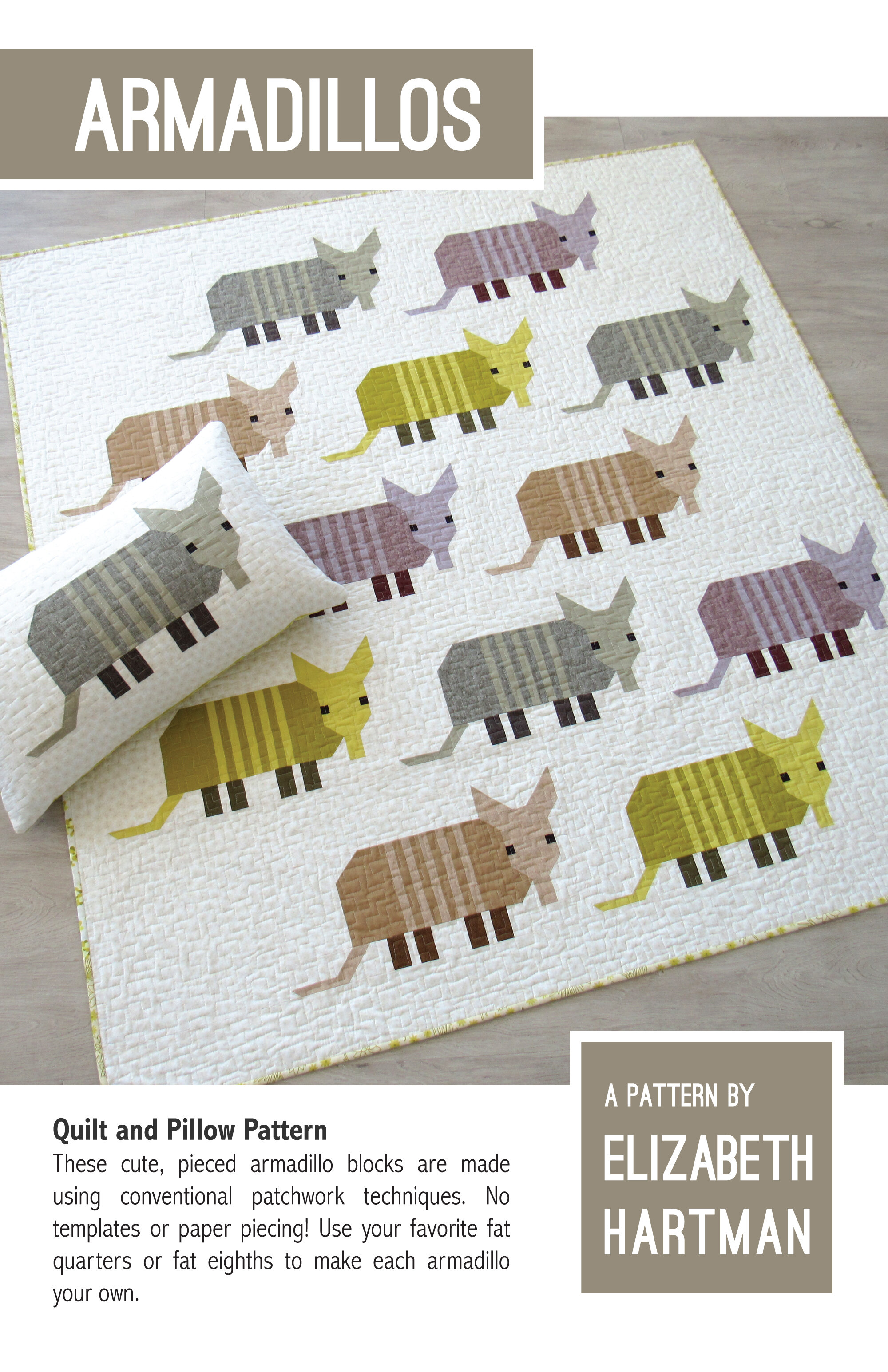 Armadillos — Patterns by Elizabeth Hartman