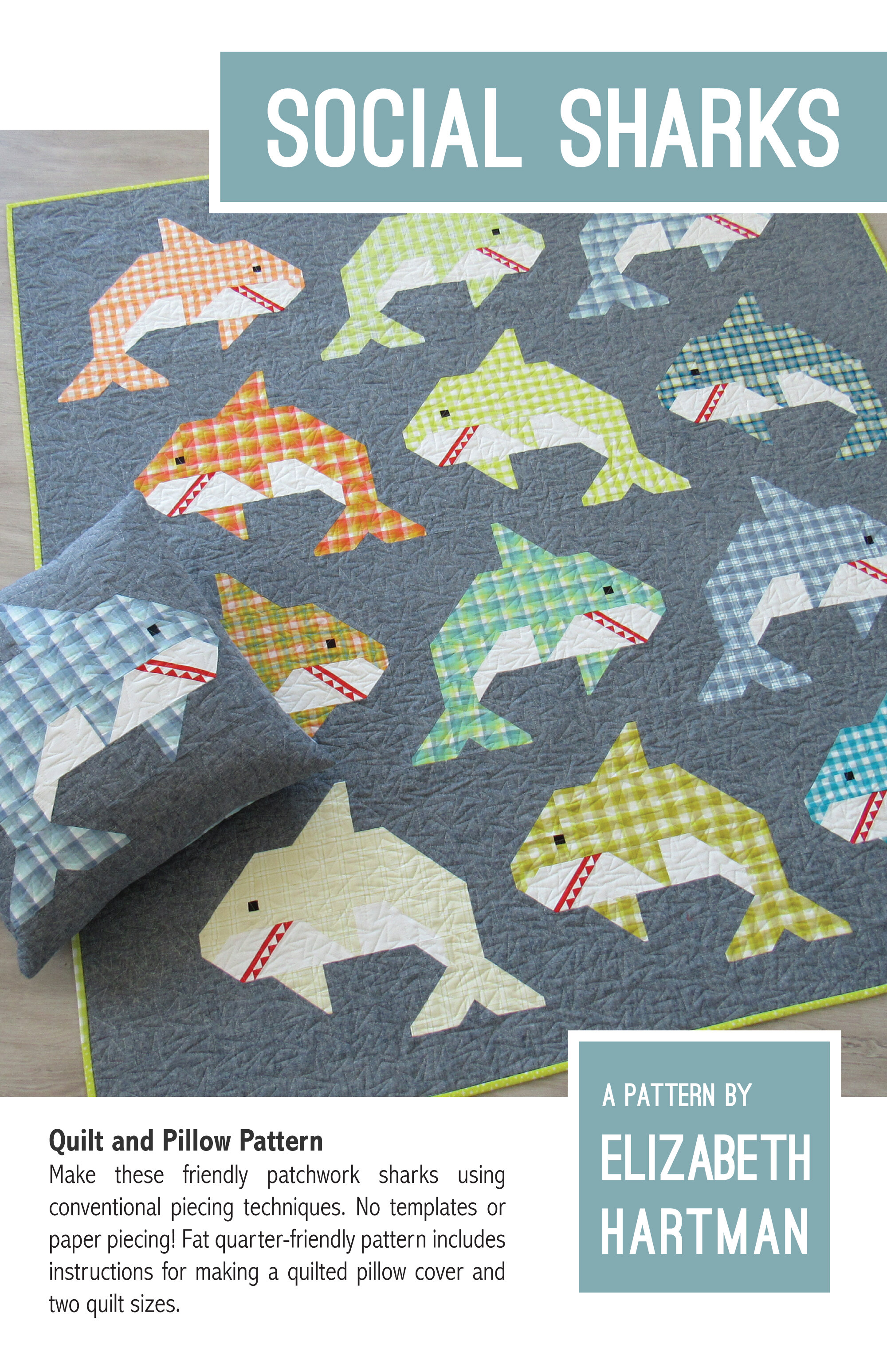 Social Sharks — Patterns by Elizabeth Hartman