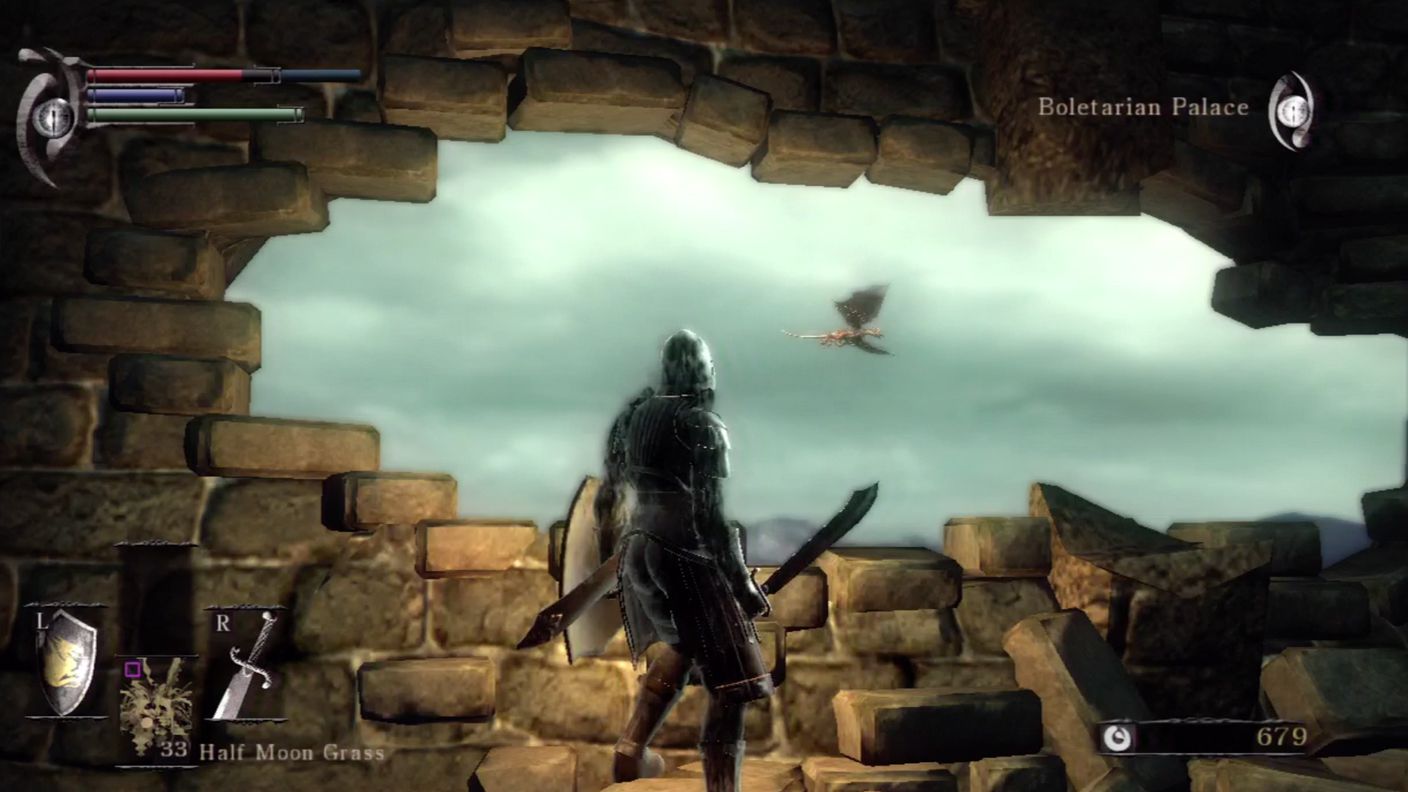 Demon's Souls Legend of Zelda bomb cracks 1-2 bridge dragon