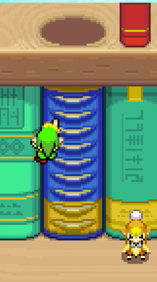 Zelda Minish Cap for gameboy advance and wii u virtual console. Bookshelf Minish Climb.