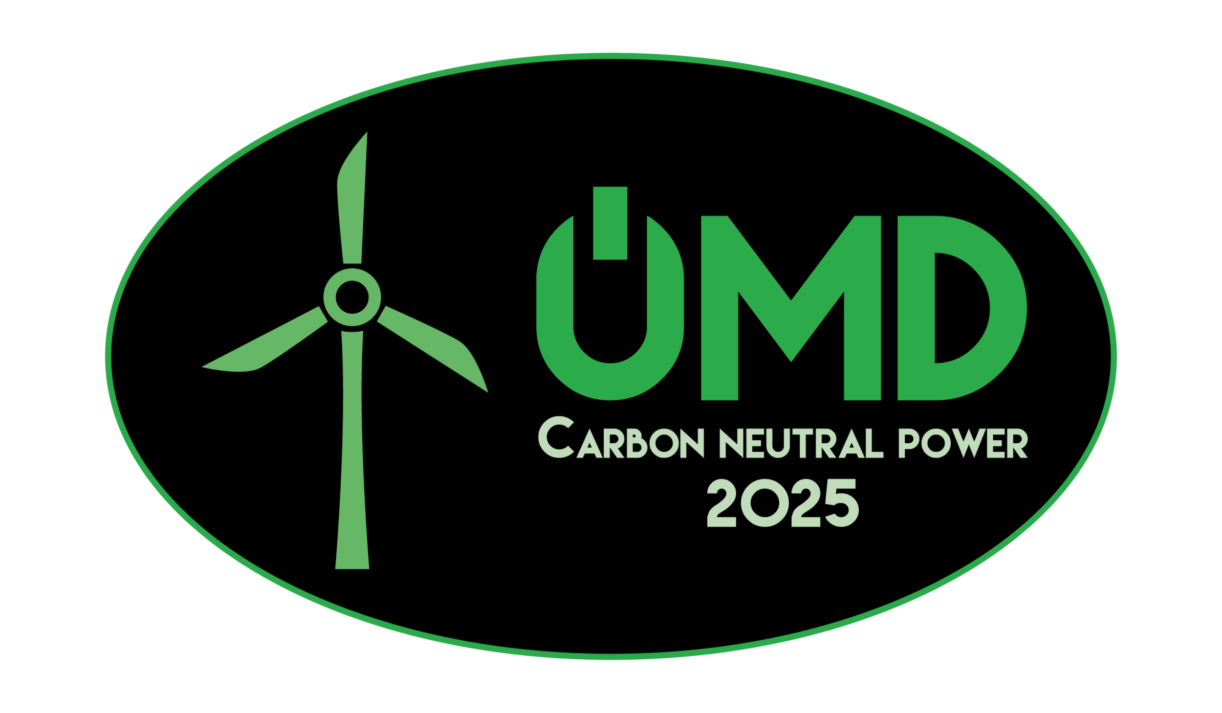 Sticker: UMD Carbon Neutral Power 2025