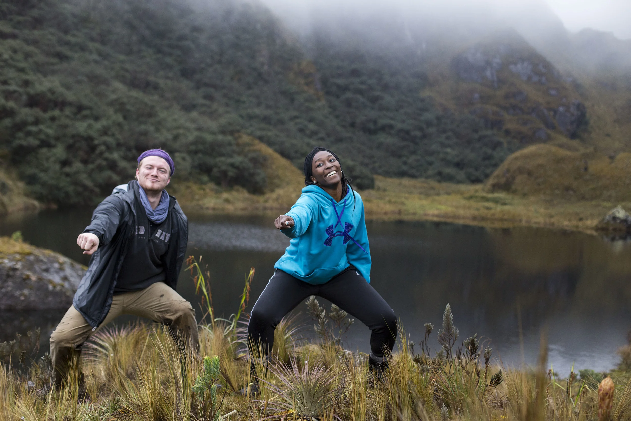 Aidan and Christina hit the whip at 12,000ft above sea level. 