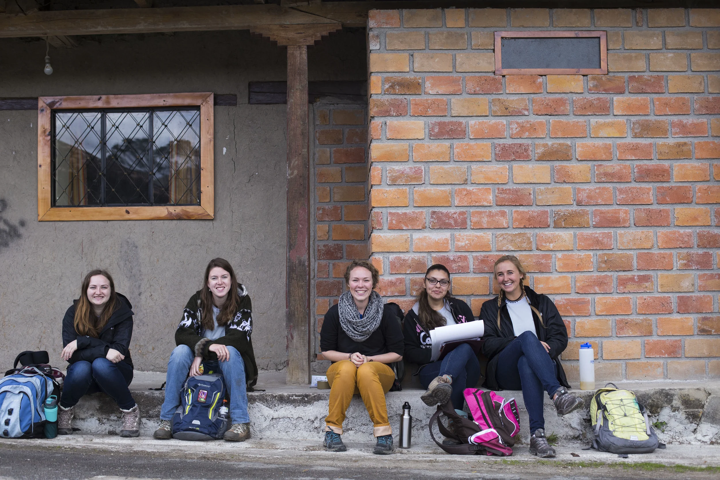 Our little troop meeting up before we set out on our publicidad on Wednesday.