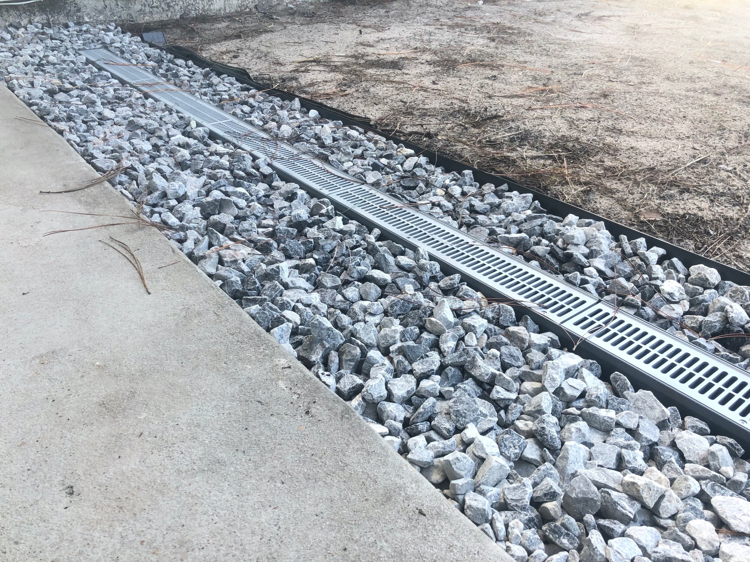 French Drain for Gutter Downspout