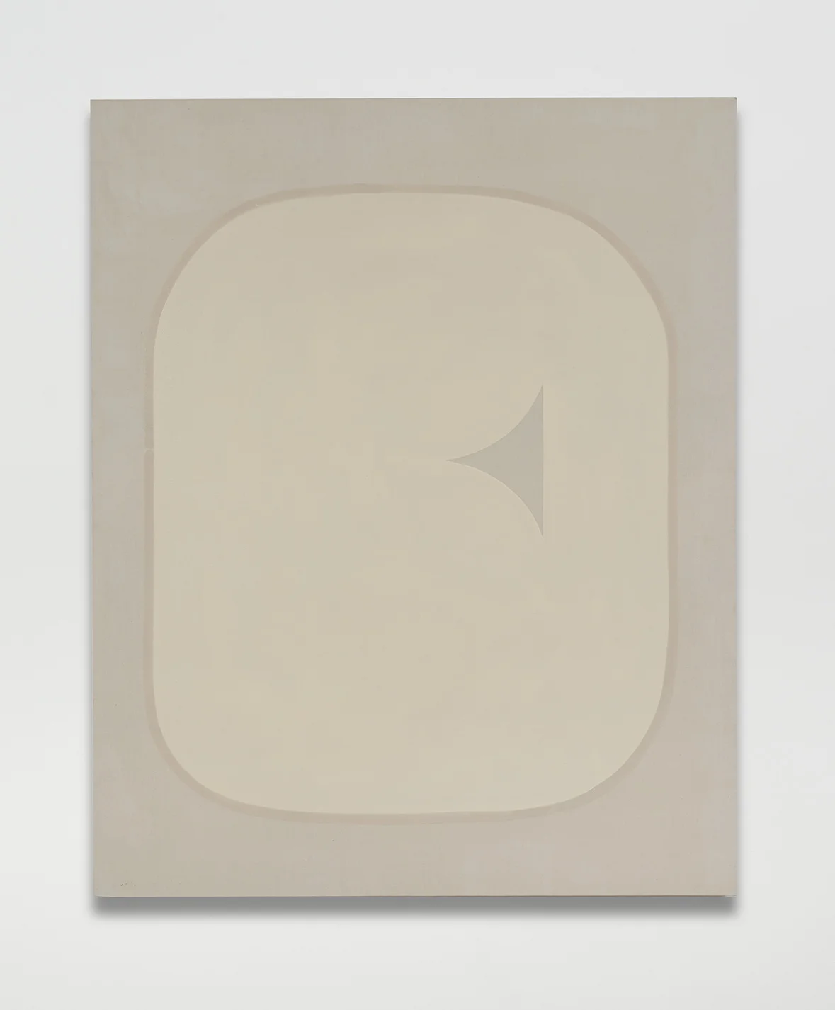 Slat Flats , 2016 Oil on dyed linen 62 x 50 inches