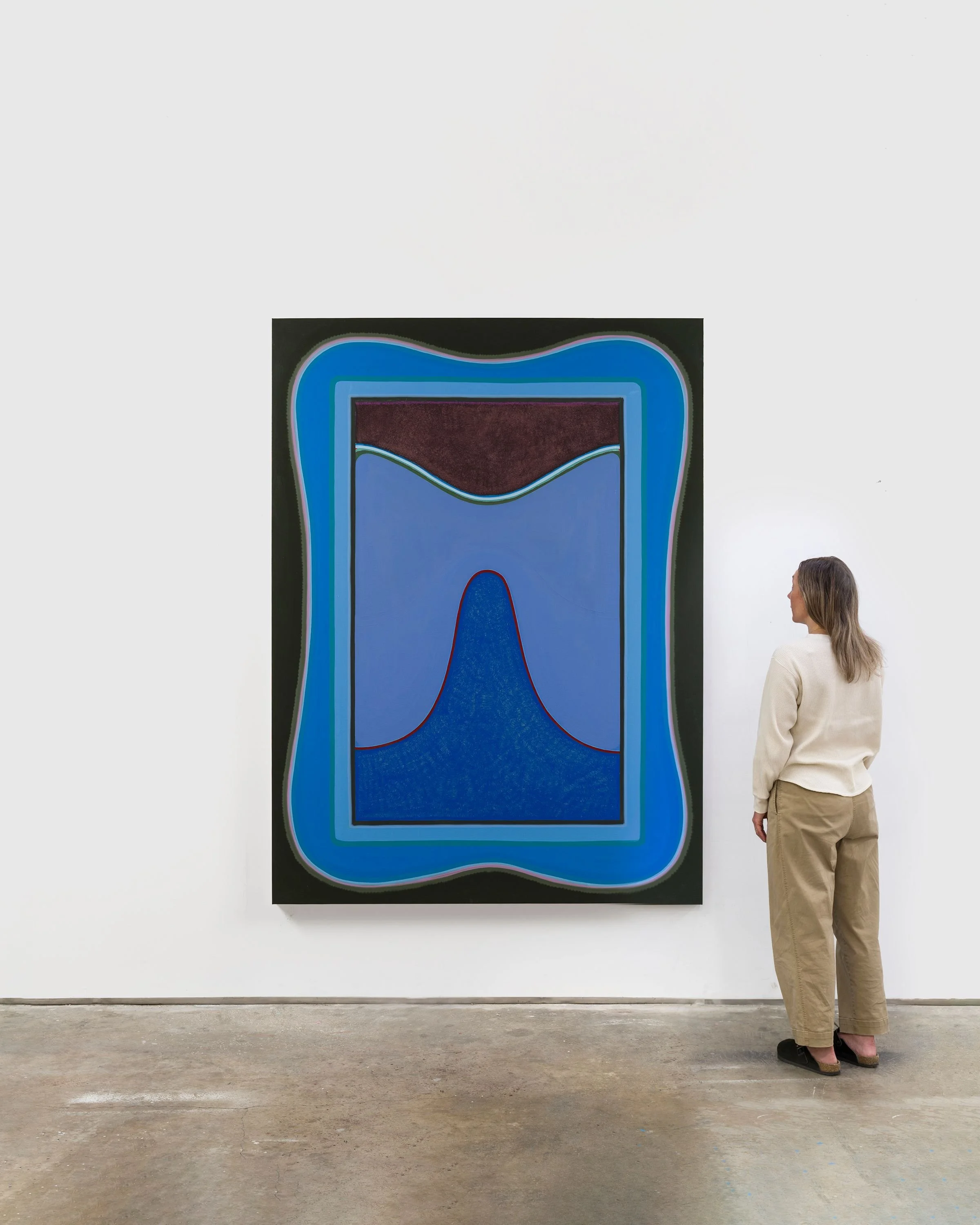   Baxter Street , 2026 Oil on linen 84 × 62 inches 