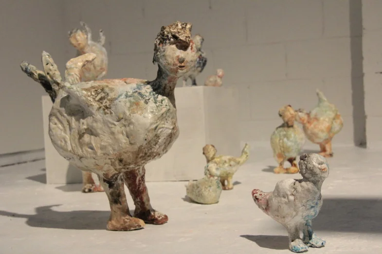 Installation View Air-dry clay, Resin , Metal,glues, Acrylic, Foam 2015